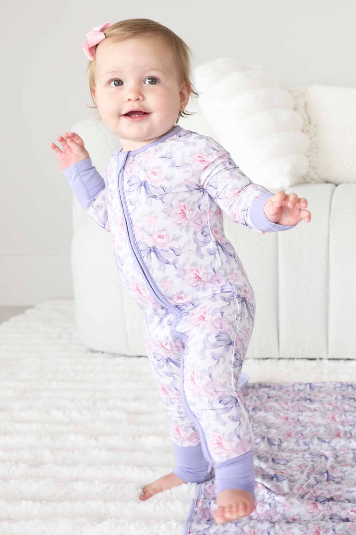 Leighton's Lavender Convertible Zip Romper