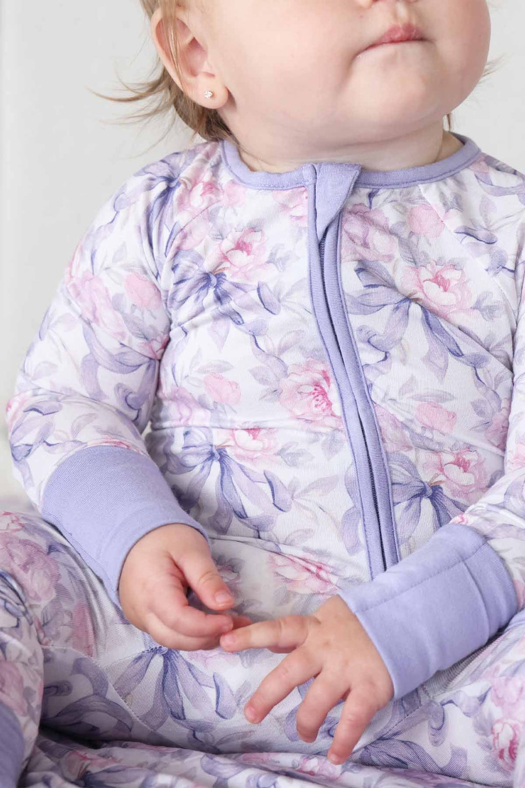 Leighton's Lavender Convertible Zip Romper