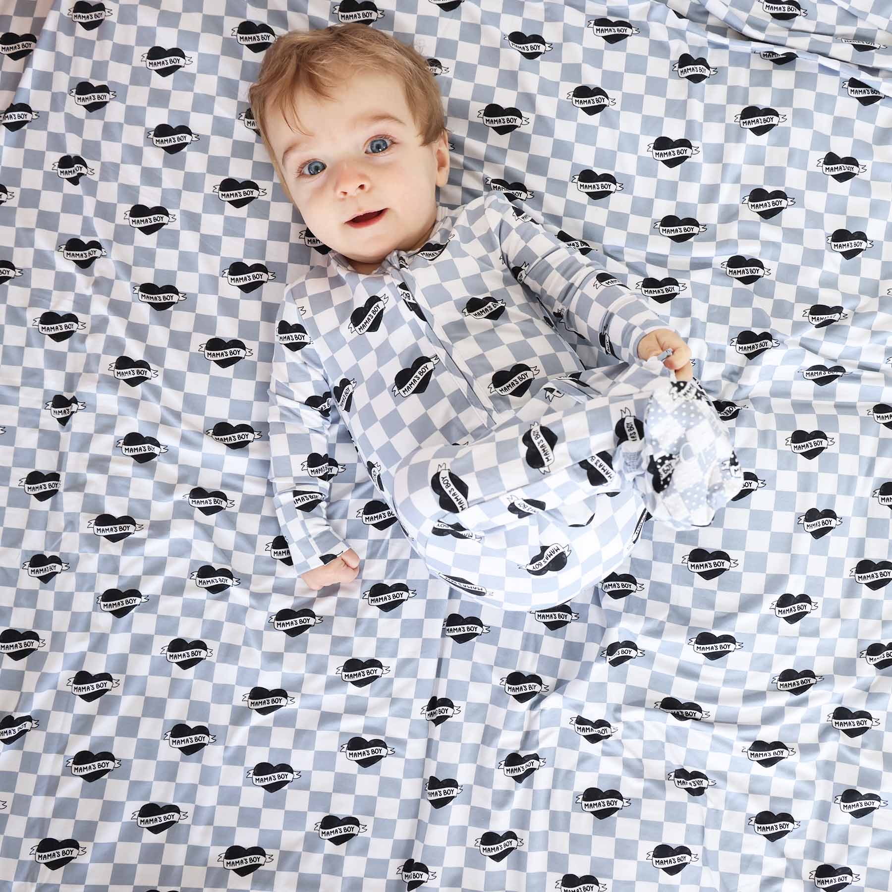 Mama's Boy Zipper Footie