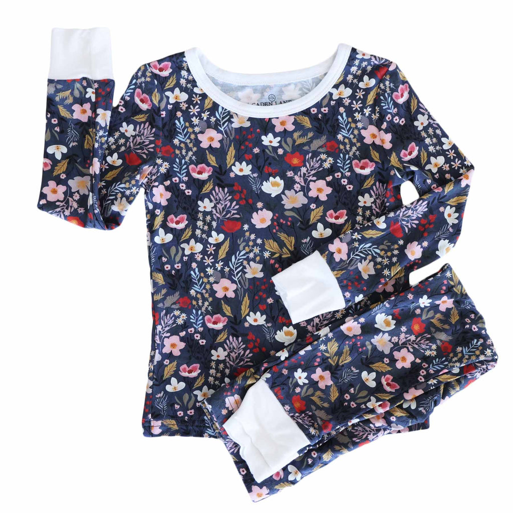 Midnight Meadow Two Piece Pajama Set