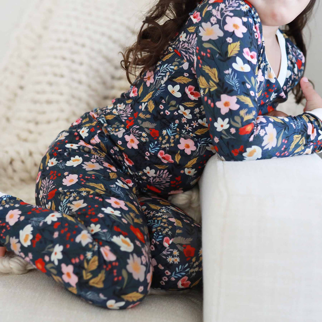 Midnight Meadow Two Piece Pajama Set