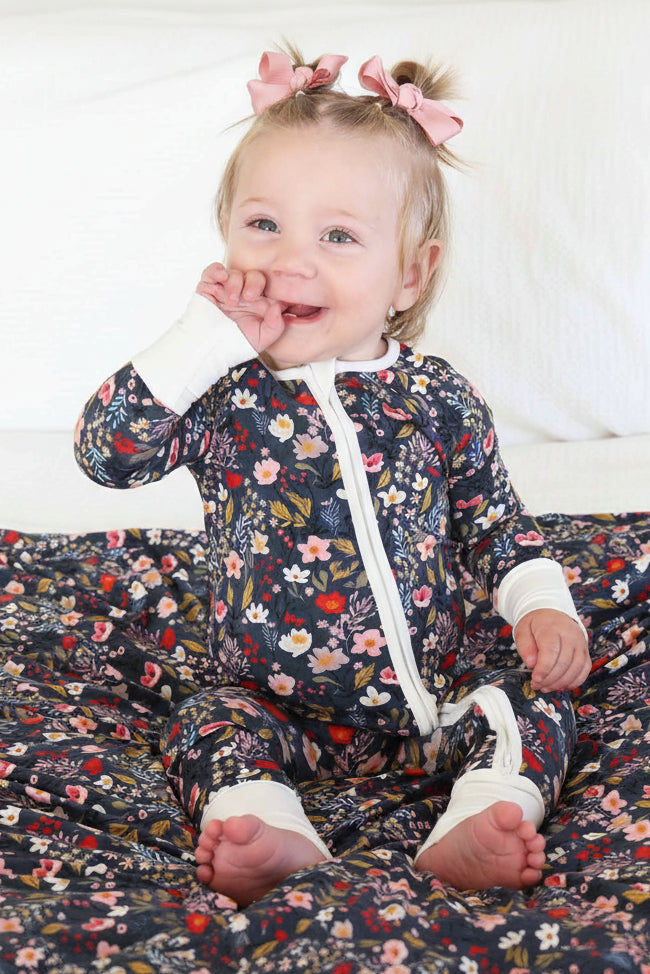Midnight Meadow Convertible Zip Romper