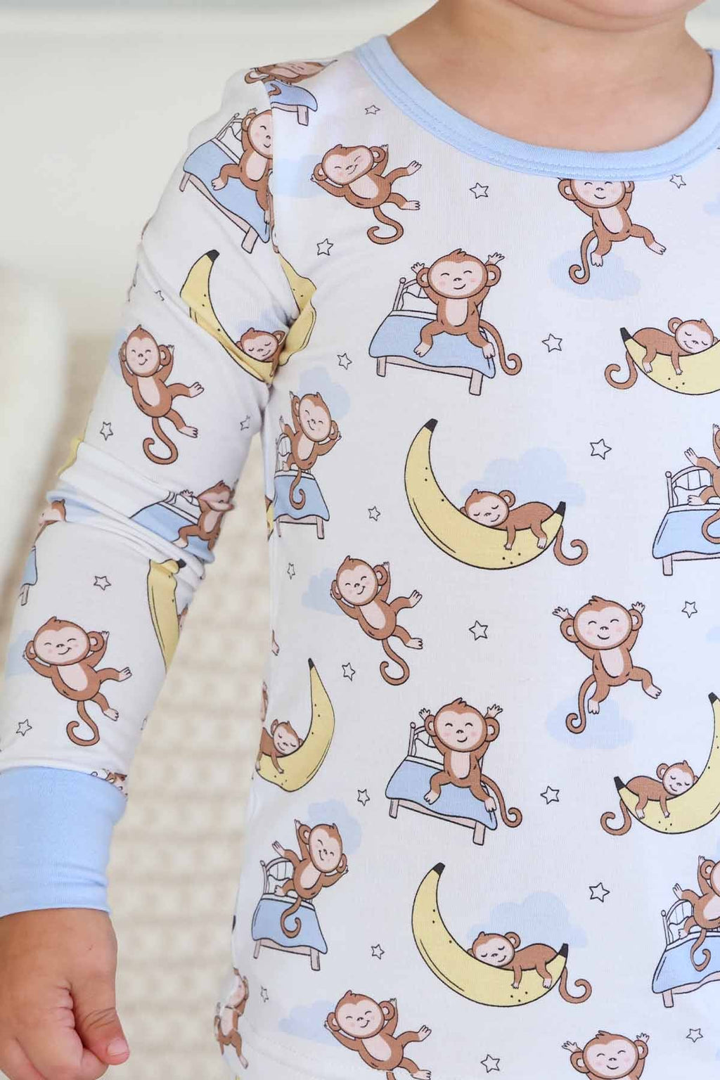Monkey See, Monkey Snooze Two Piece Pajama Set