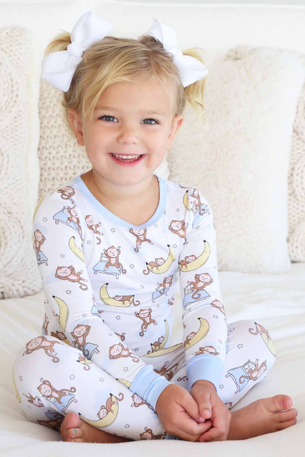 Monkey See, Monkey Snooze Two Piece Pajama Set