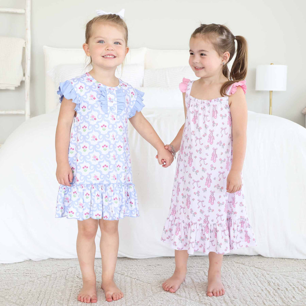 Flutter Sleeve Nightgown | Tied In Tulips