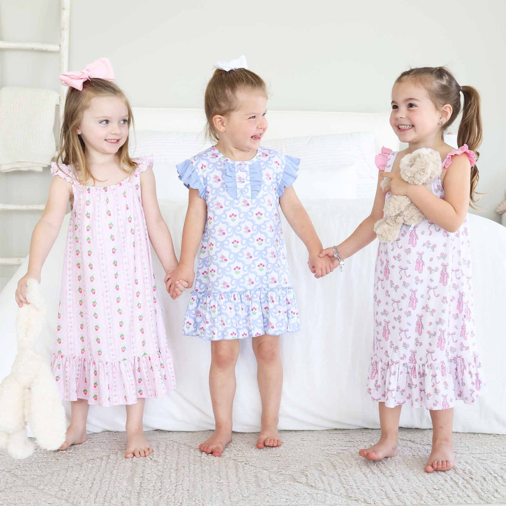 Flutter Sleeve Nightgown | Tied In Tulips