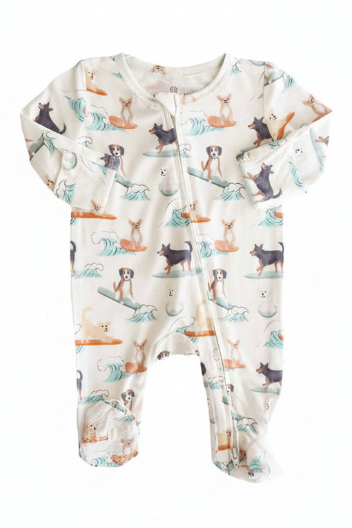 Paddle Pups Zipper Footie