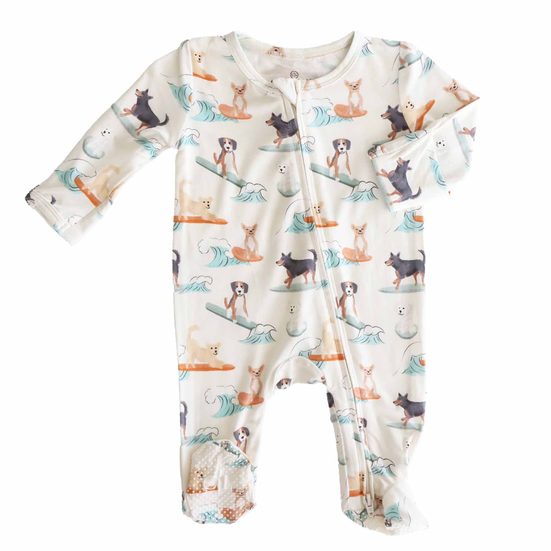 Paddle Pups Zipper Footie