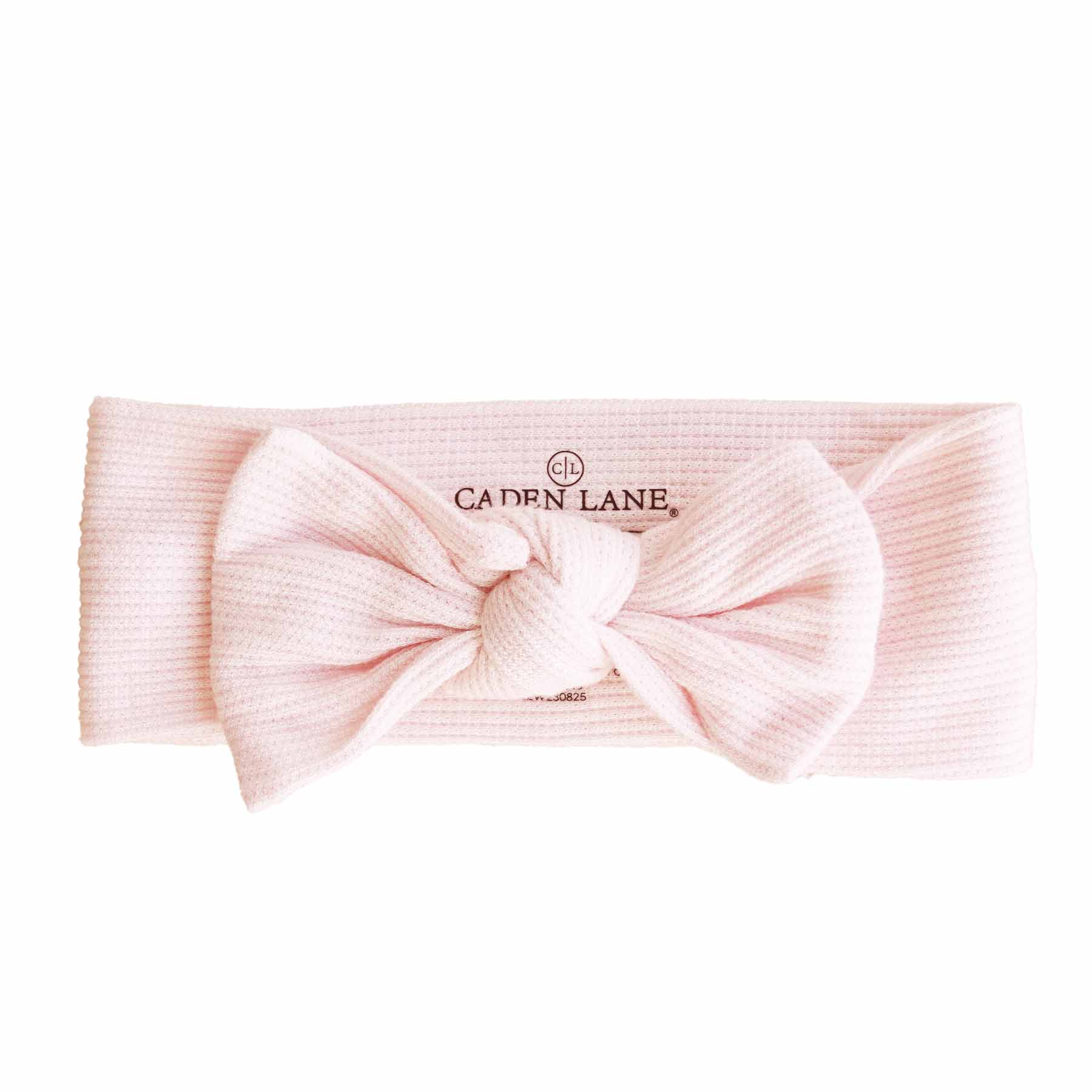 Bamboo Waffle Knit Large Bow Headwraps