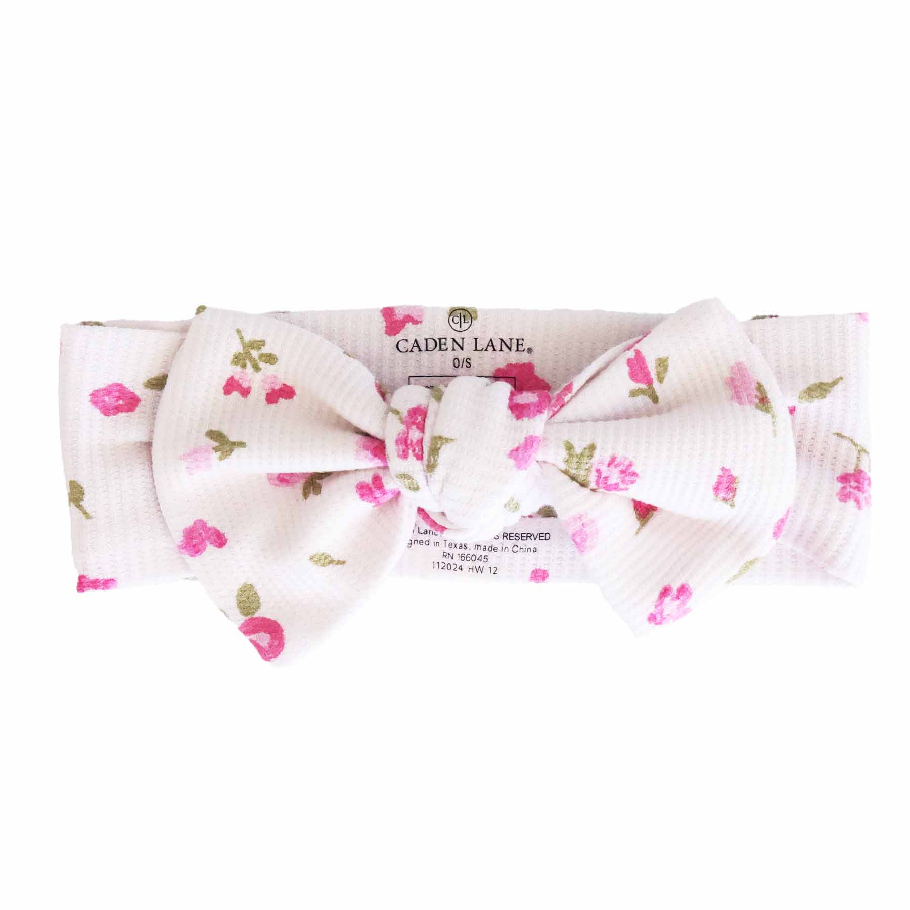 Bamboo Waffle Knit Large Bow Headwraps