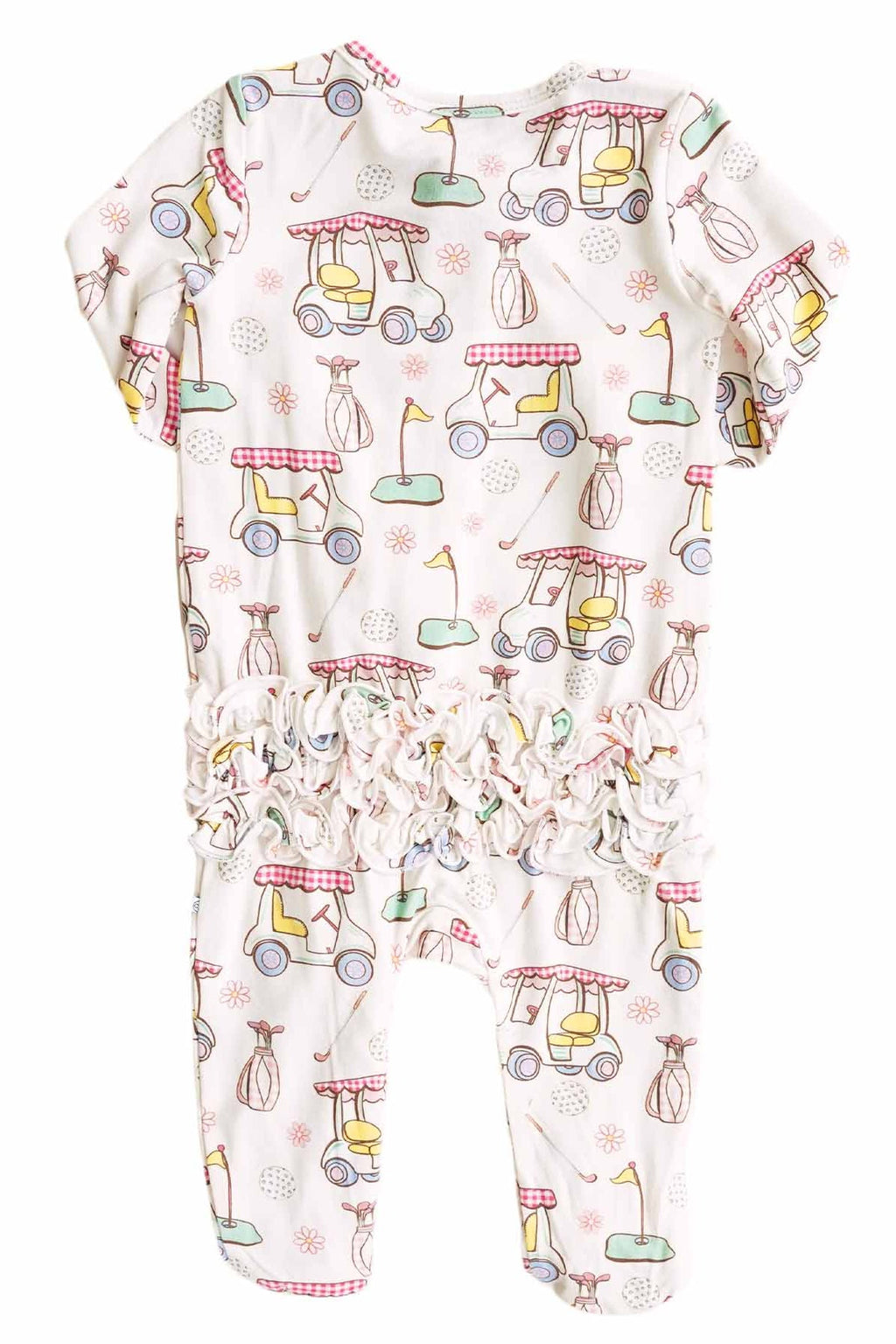 Country Club Cuties Ruffle Zipper Footie | Pink