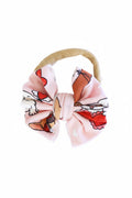 Pups & Kisses Knit Bow Headband | Pink