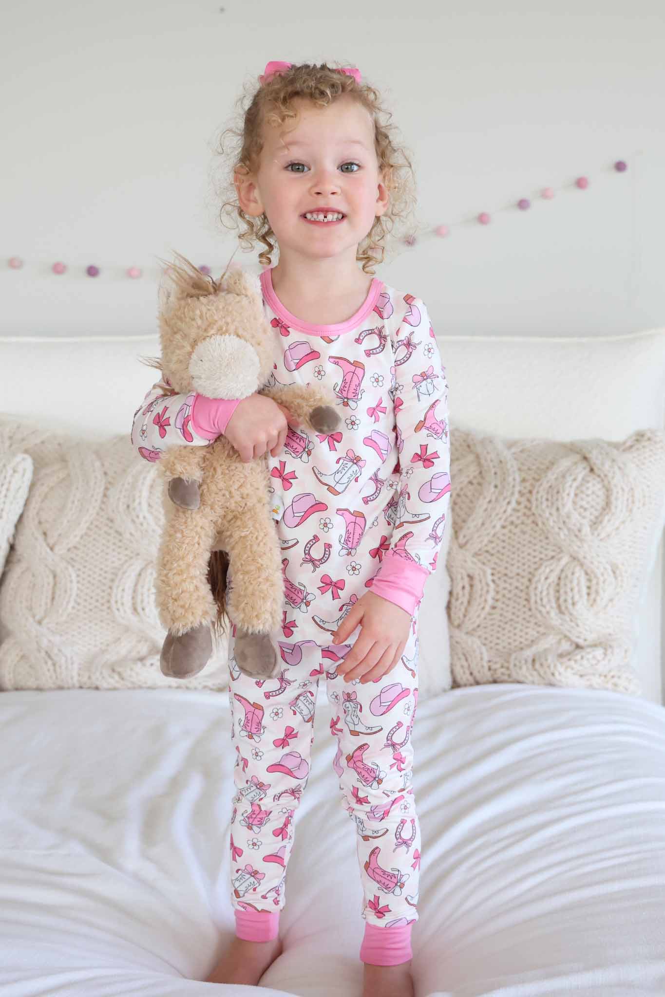 Rodeo Dreams Two Piece Pajama Set | Pink