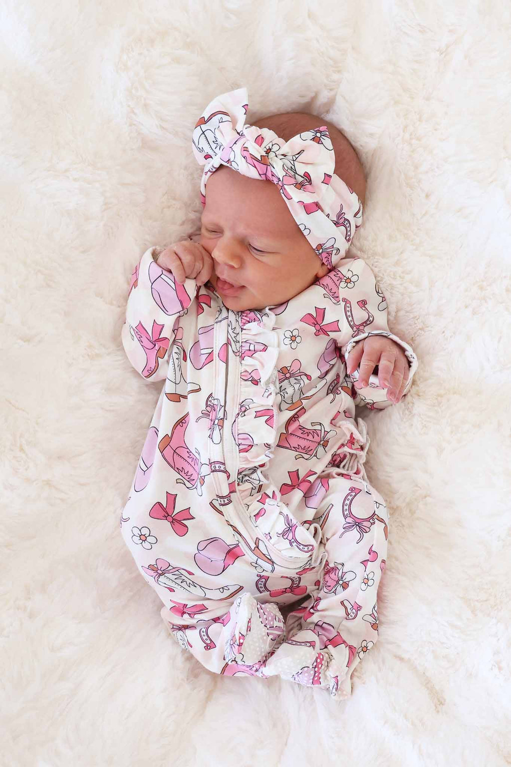 Rodeo Dreams Knit Large Bow Headwrap | Pink