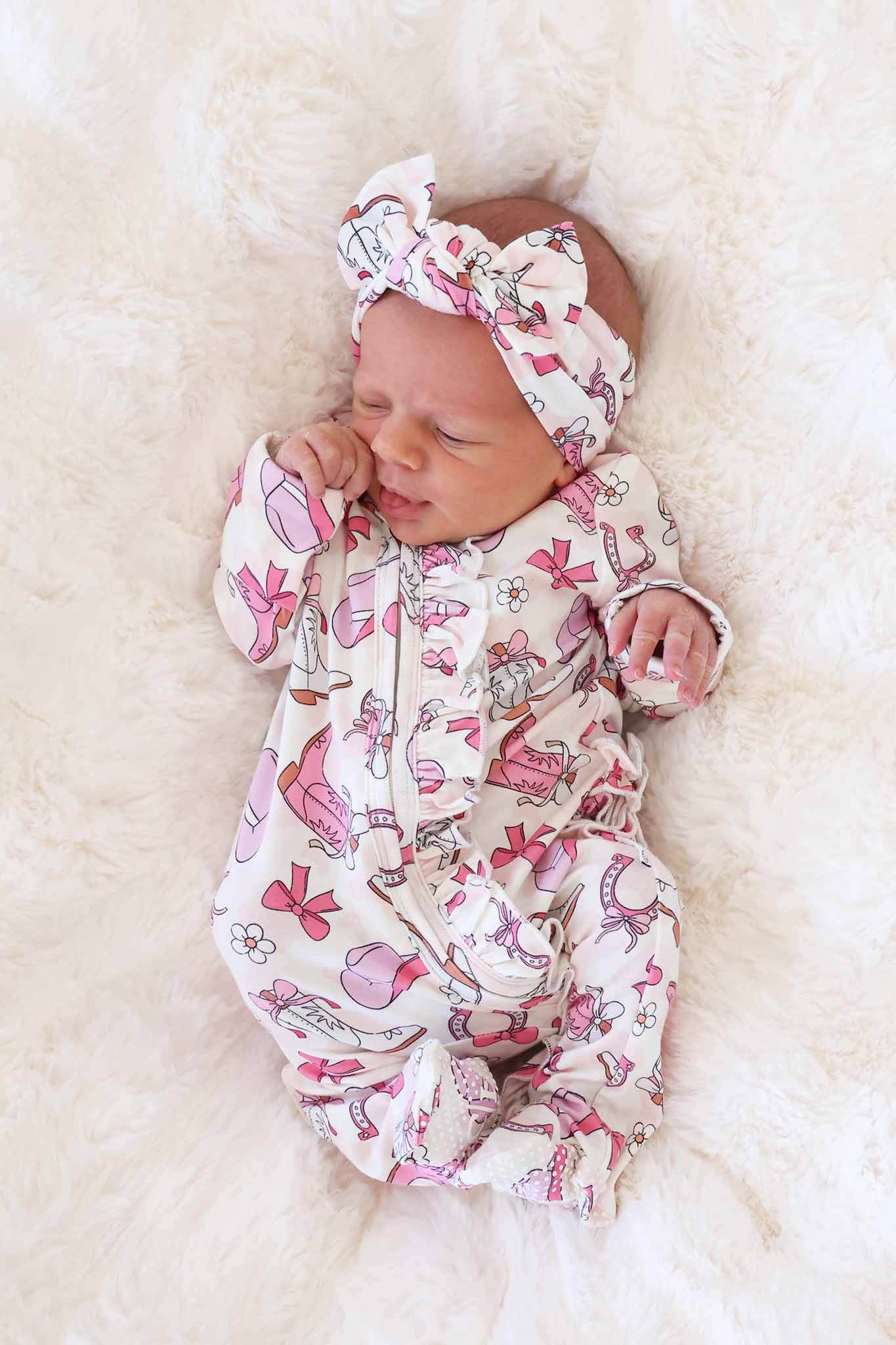 Rodeo Dreams Knit Large Bow Headwrap | Pink