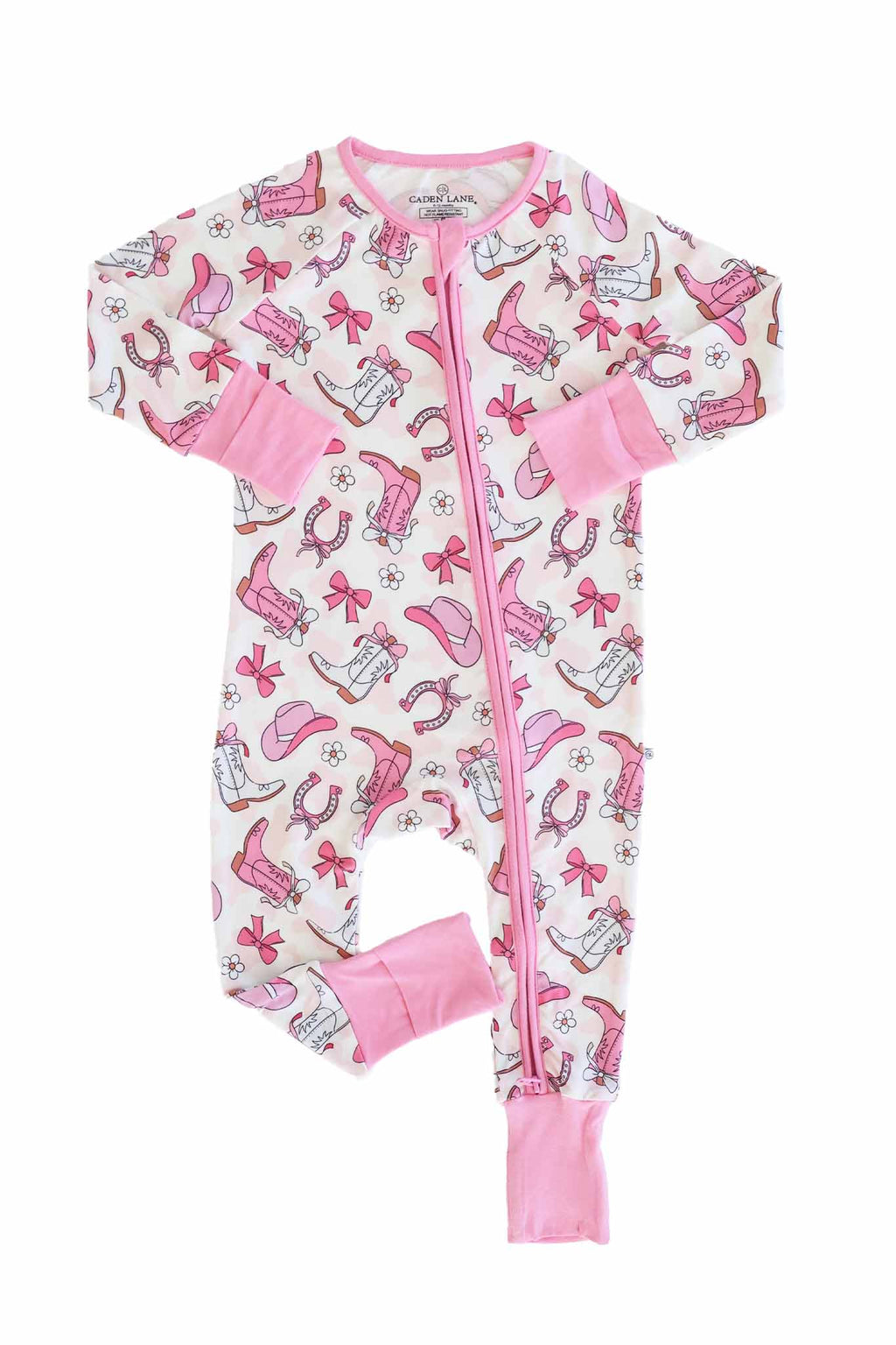 Rodeo Dreams Convertible Zip Romper | Pink