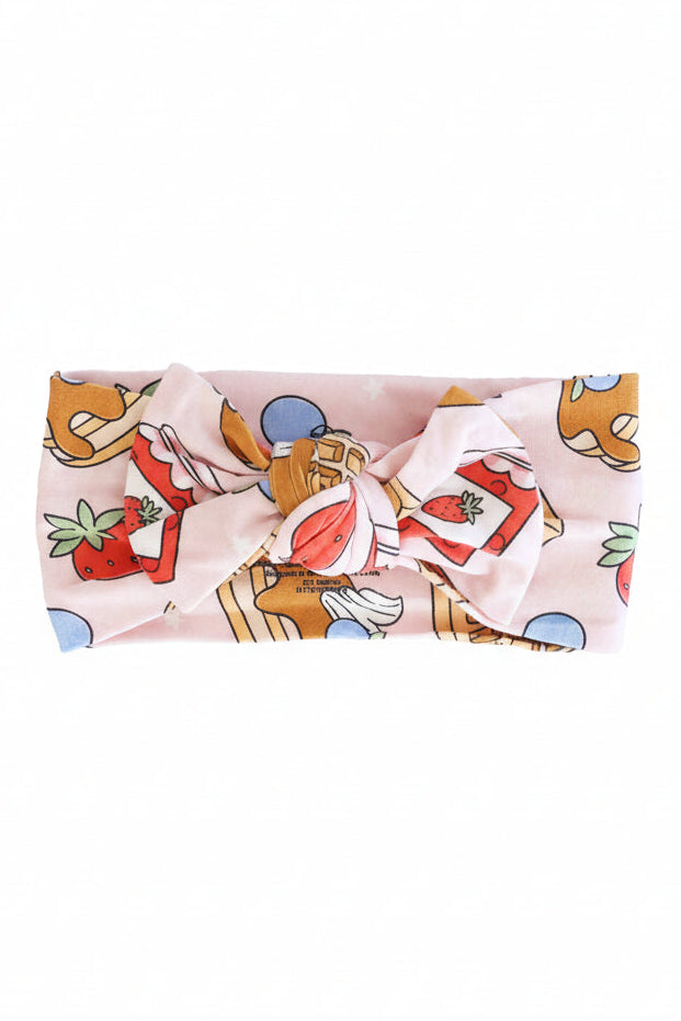 Sweet Stacks Knit Large Bow Headwrap | Pink