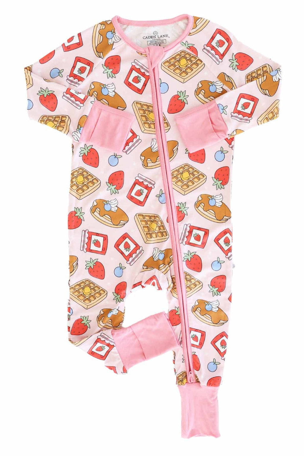 Sweet Stacks Convertible Zip Romper | Pink