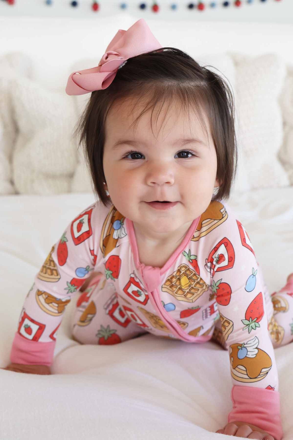 Sweet Stacks Convertible Zip Romper | Pink
