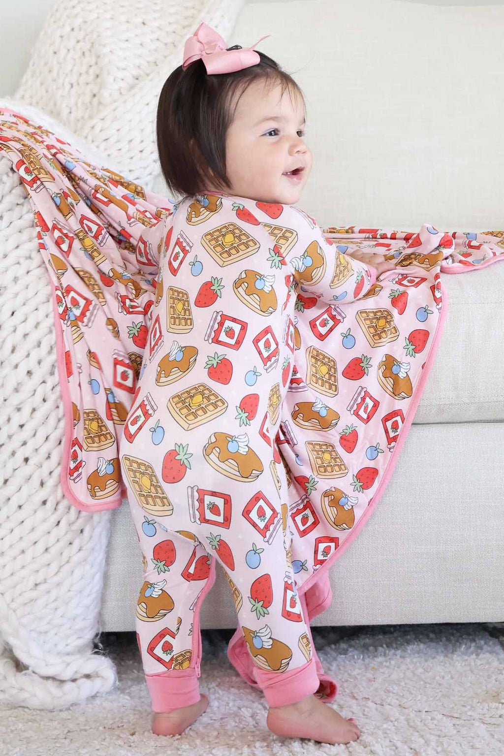 Sweet Stacks Convertible Zip Romper | Pink