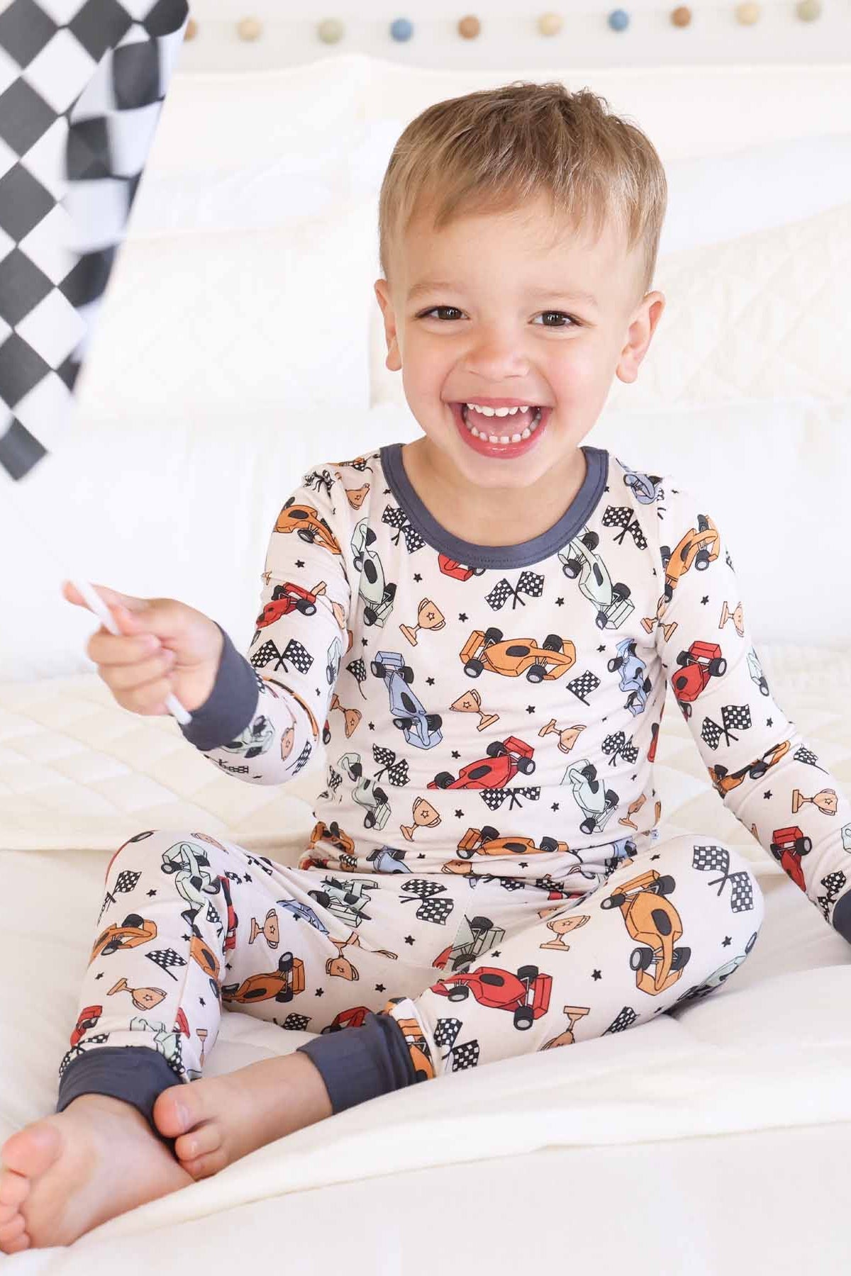 Pit Crew Two Piece Pajama Set