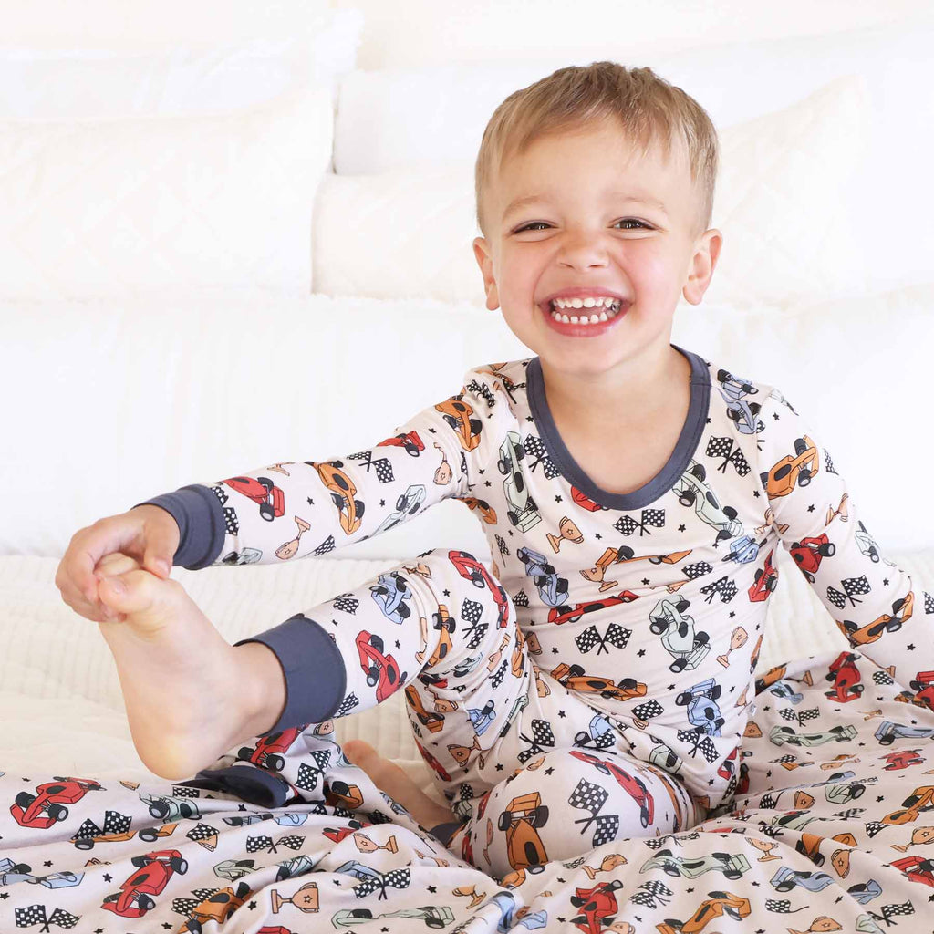 Pit Crew Two Piece Pajama Set