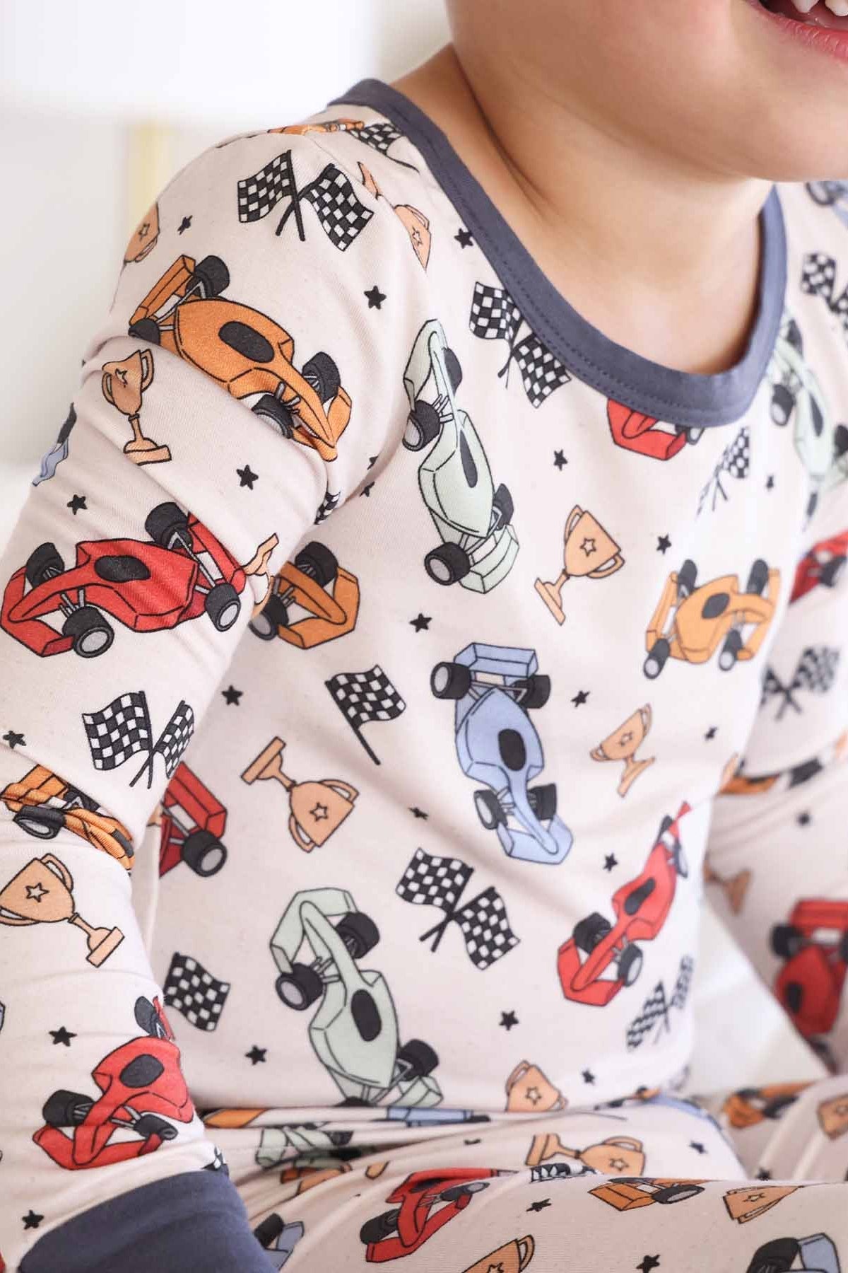 Pit Crew Two Piece Pajama Set