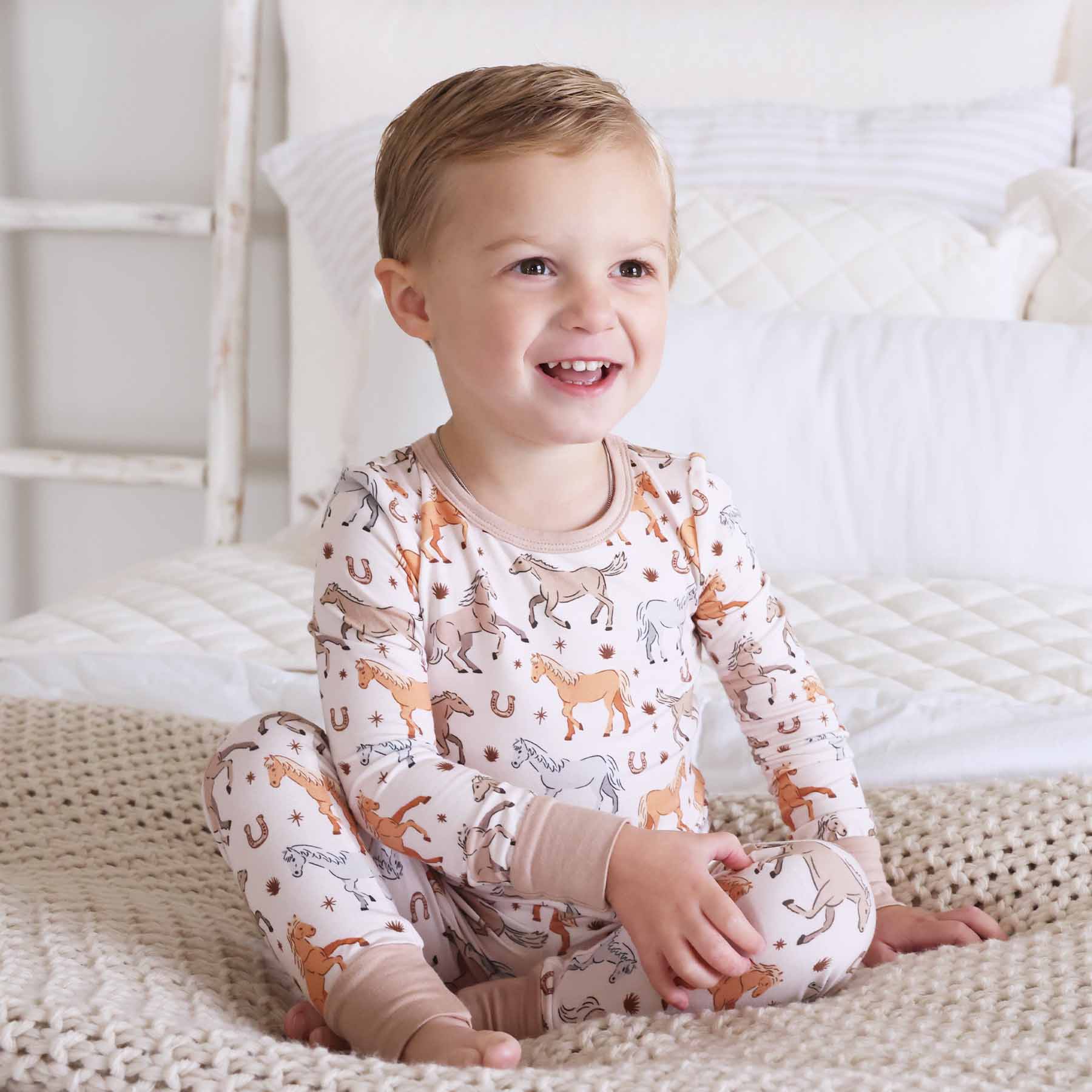 P's Ponies Two Piece Pajama Set