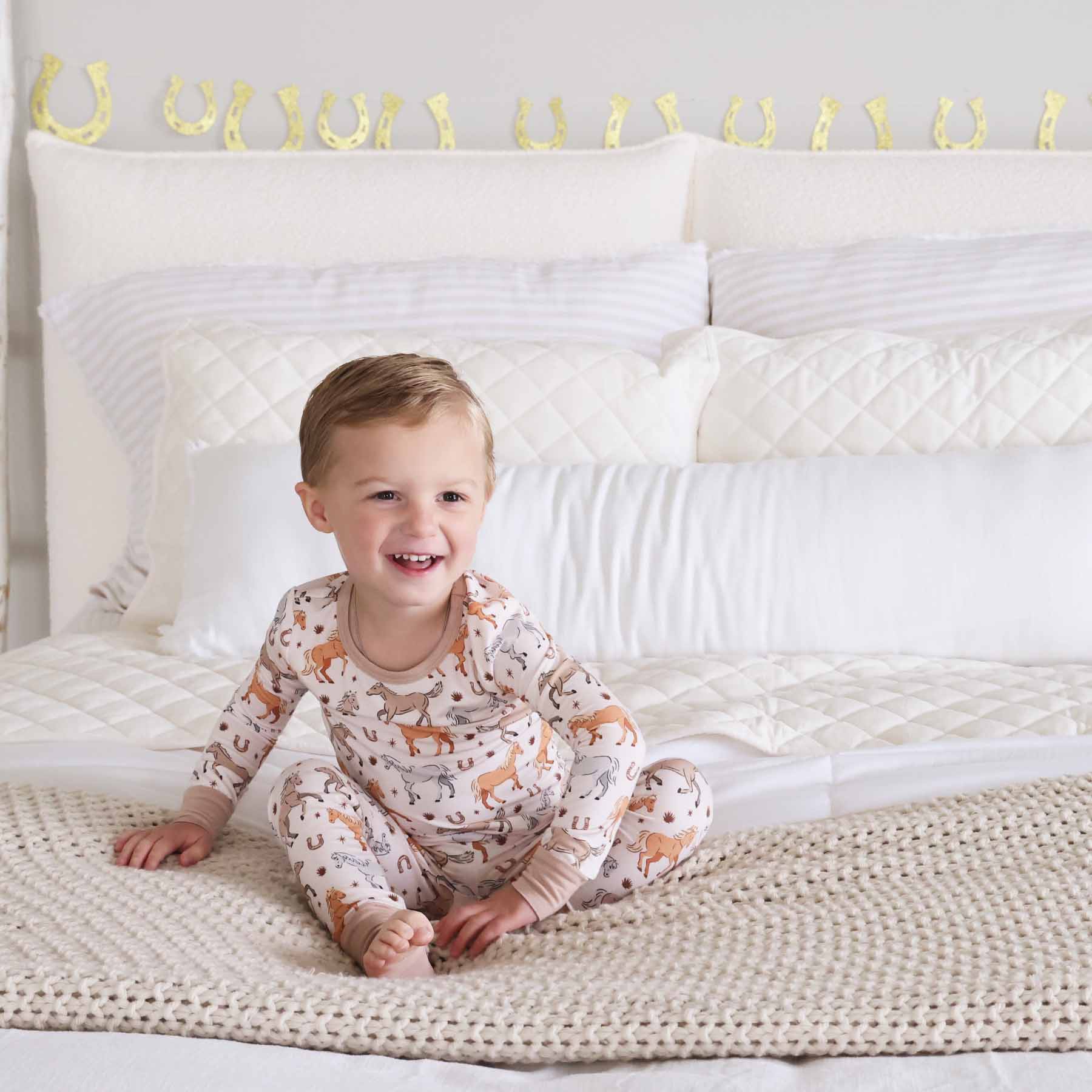 P's Ponies Two Piece Pajama Set