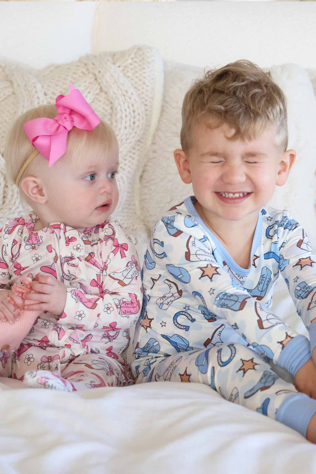 Rodeo Dreams Two Piece Pajama Set | Blue