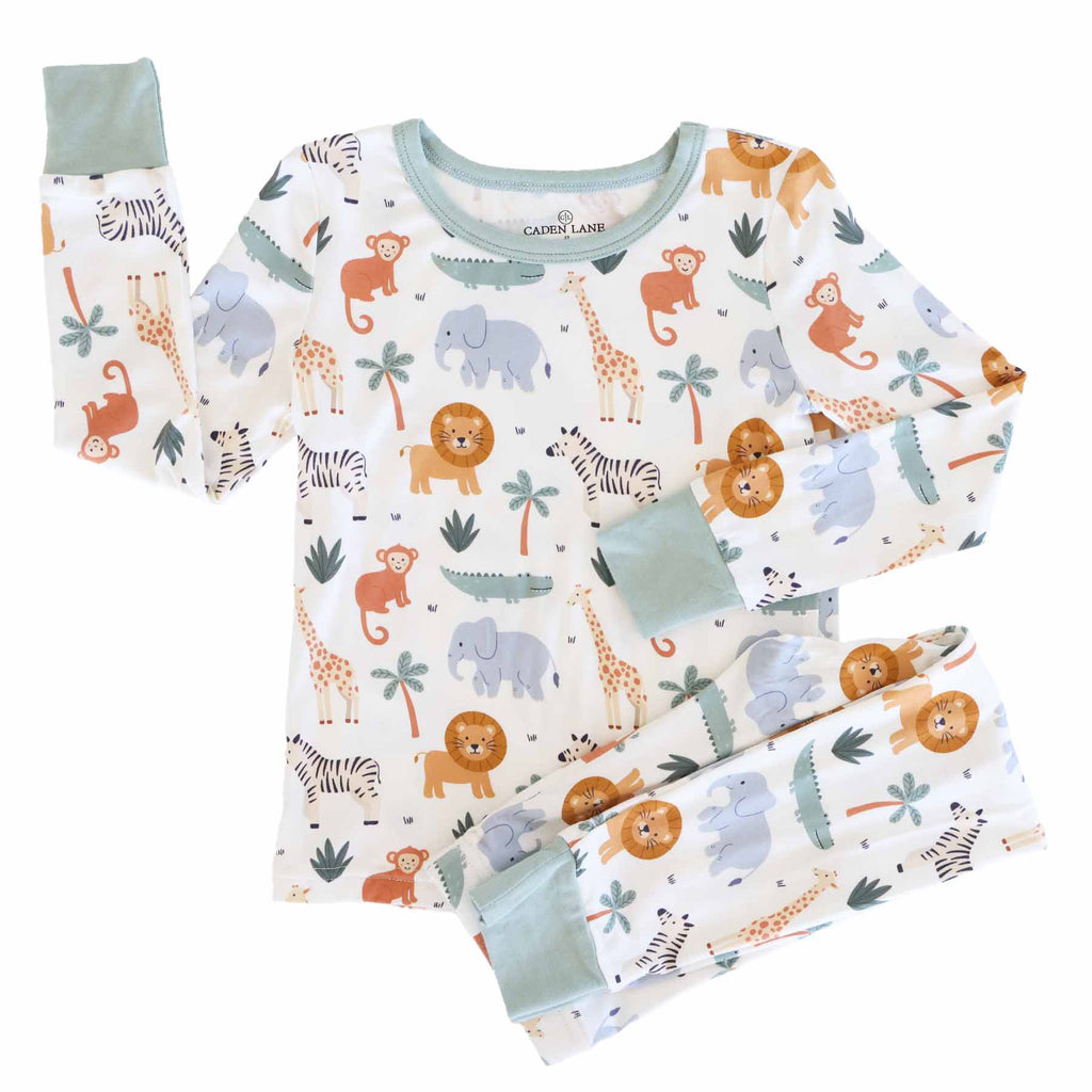 Safari Snuggles Two Piece Pajama Set