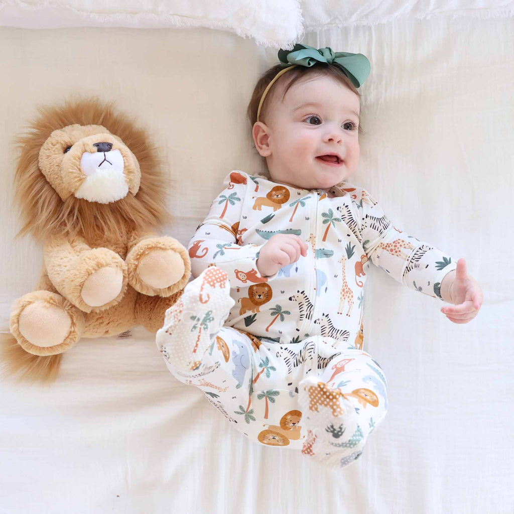 Safari Snuggles Zipper Footie