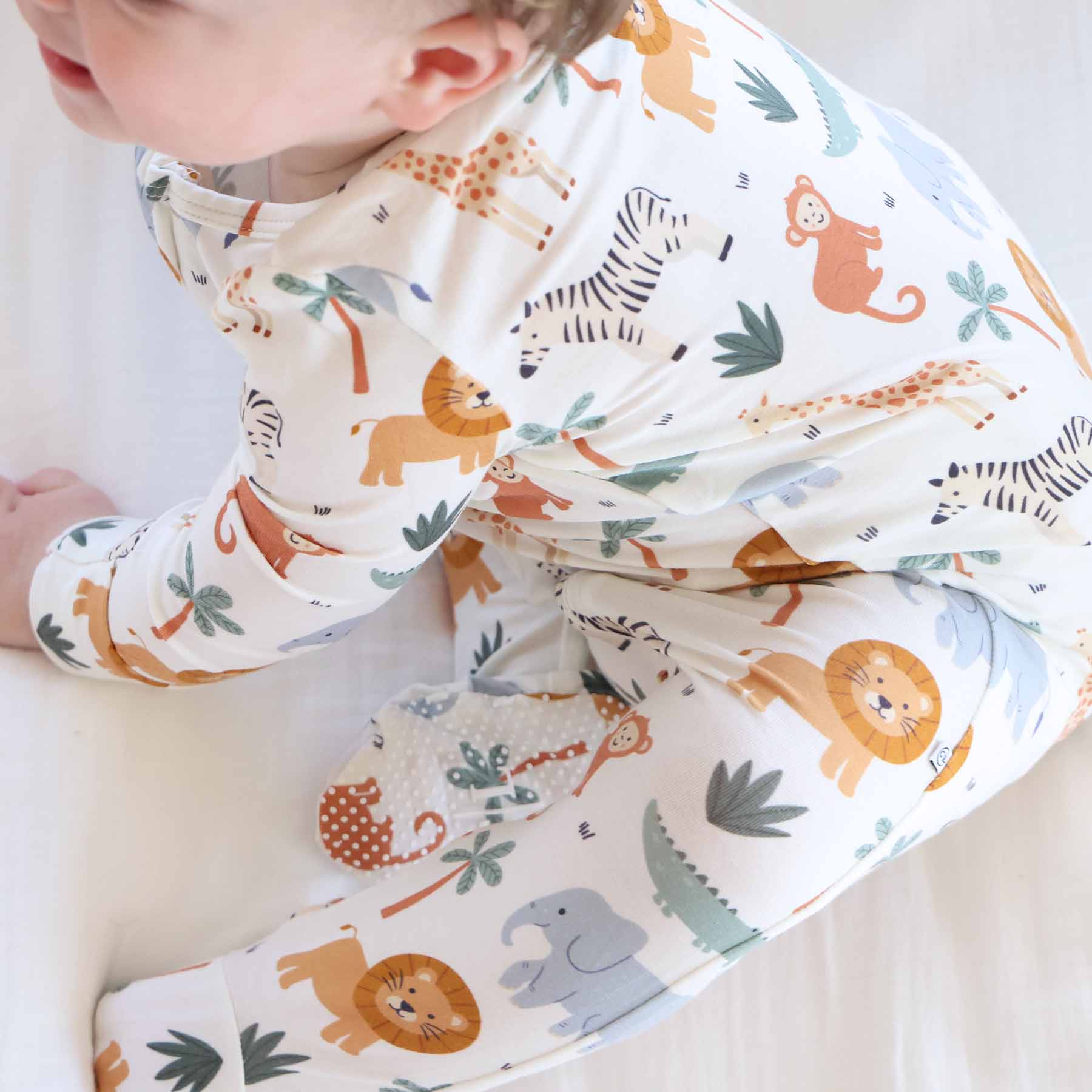 Safari Snuggles Zipper Footie