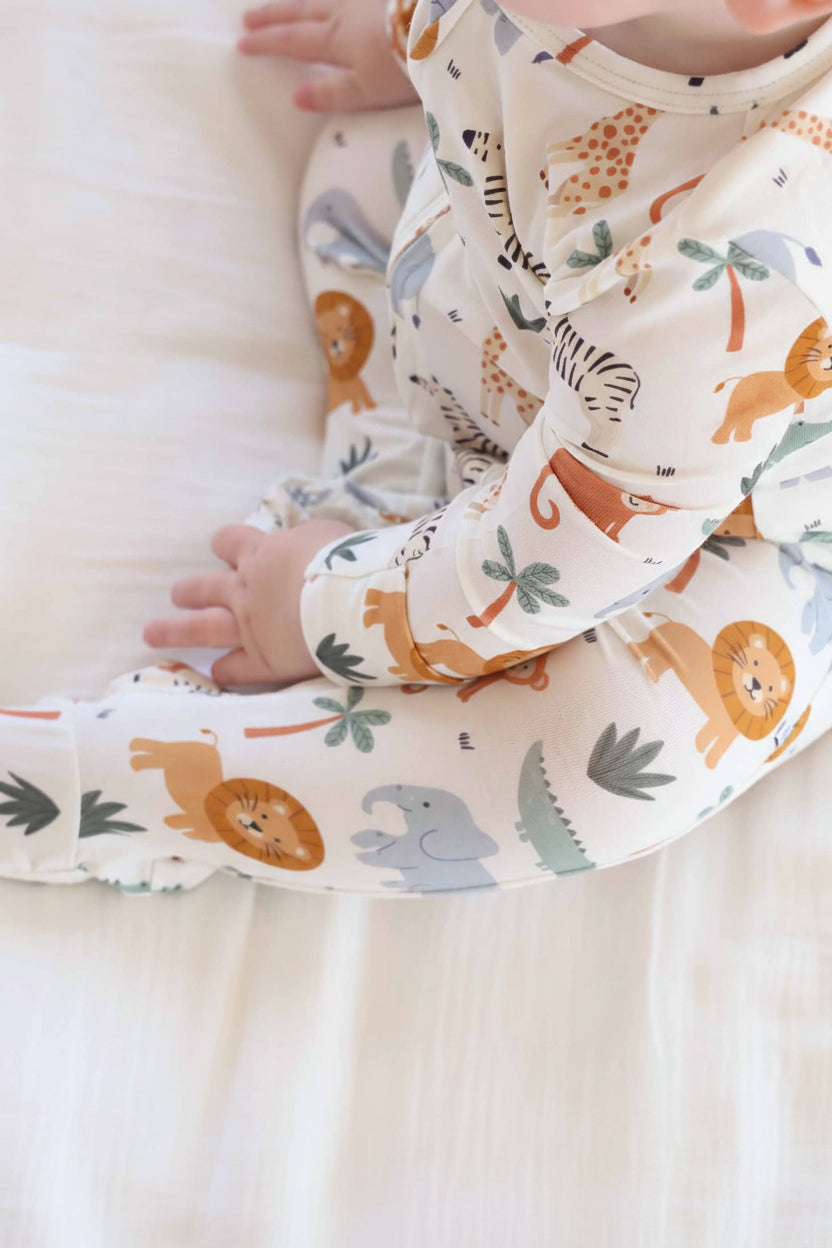 Safari Snuggles Zipper Footie