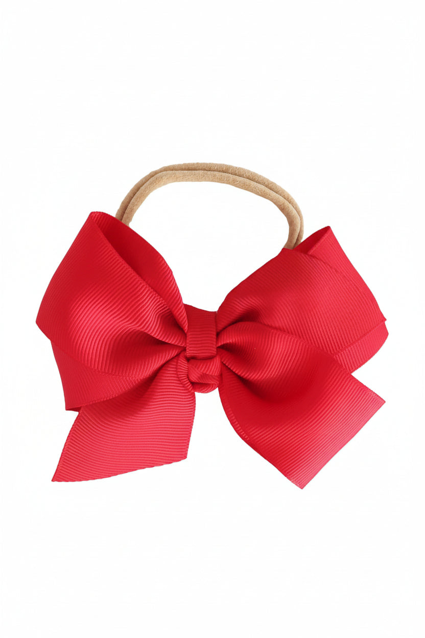 Ribbon Bow Headband | Scarlet