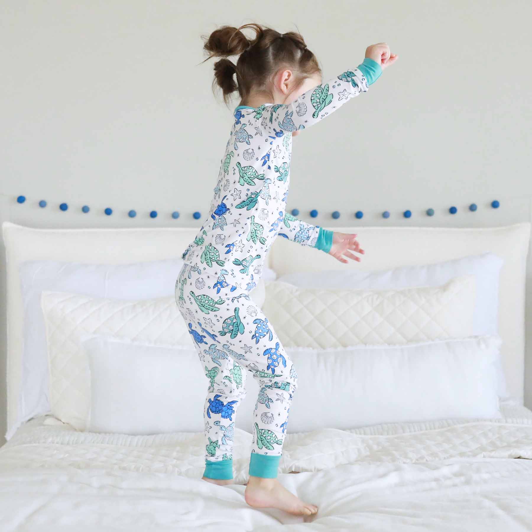 Sea Turtle Splash Two Piece Pajama Set