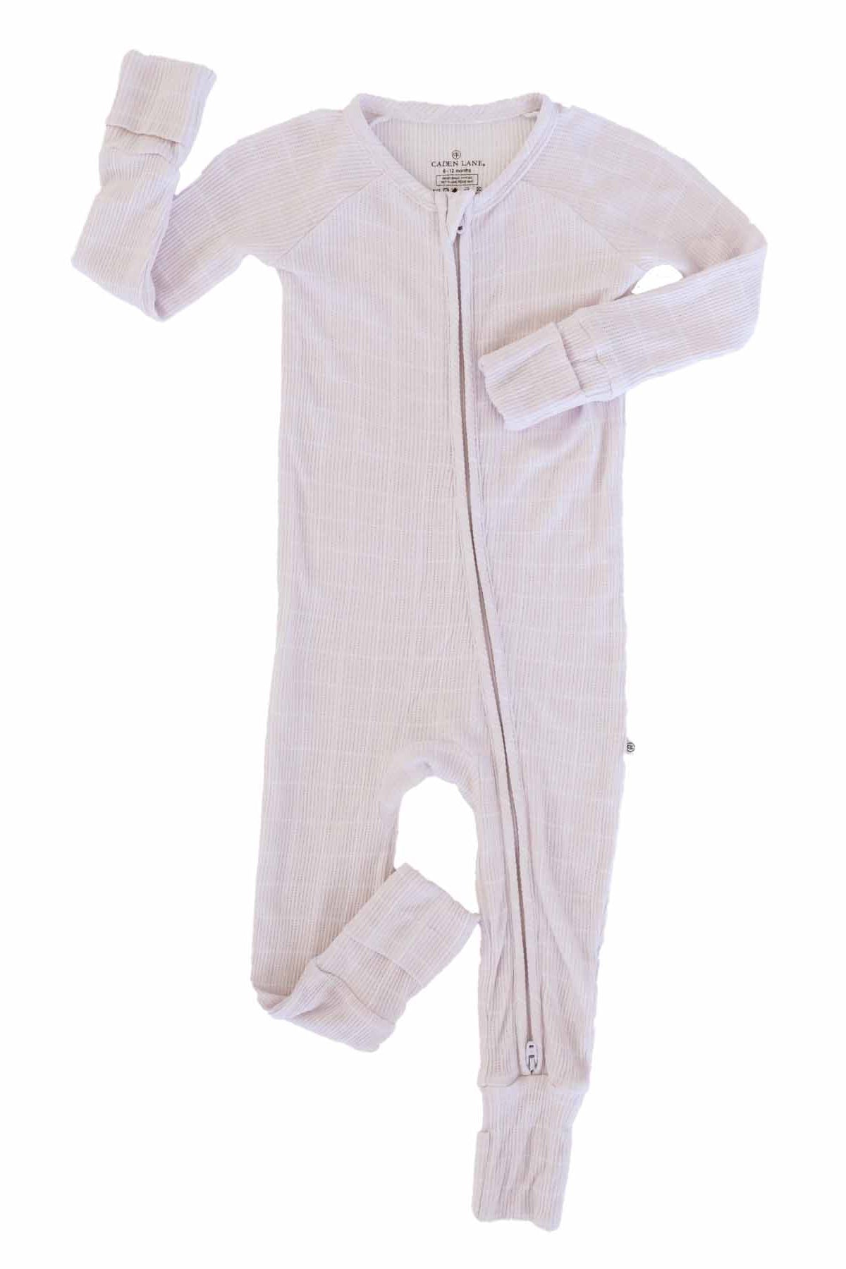 Sloane's Squares Bamboo Waffle Convertible Zip Romper