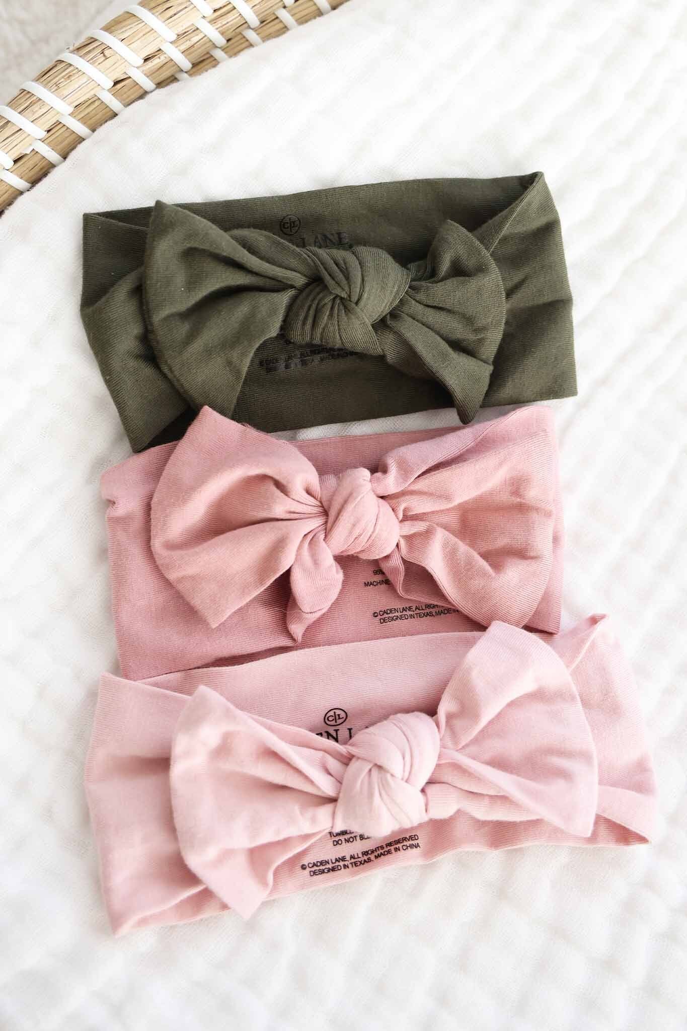 Solid Knit Large Bow Headwraps
