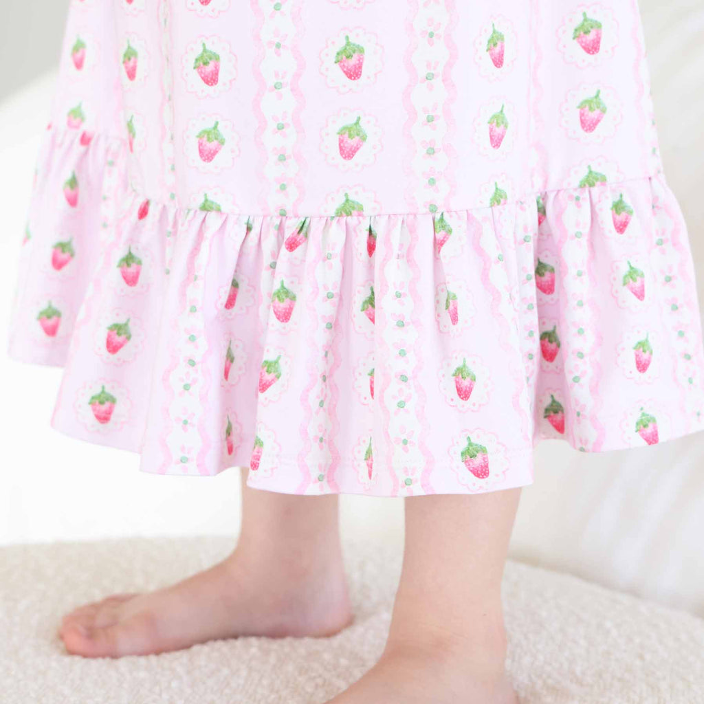 Full Length Ruffle Nightgown | Berry Sweet