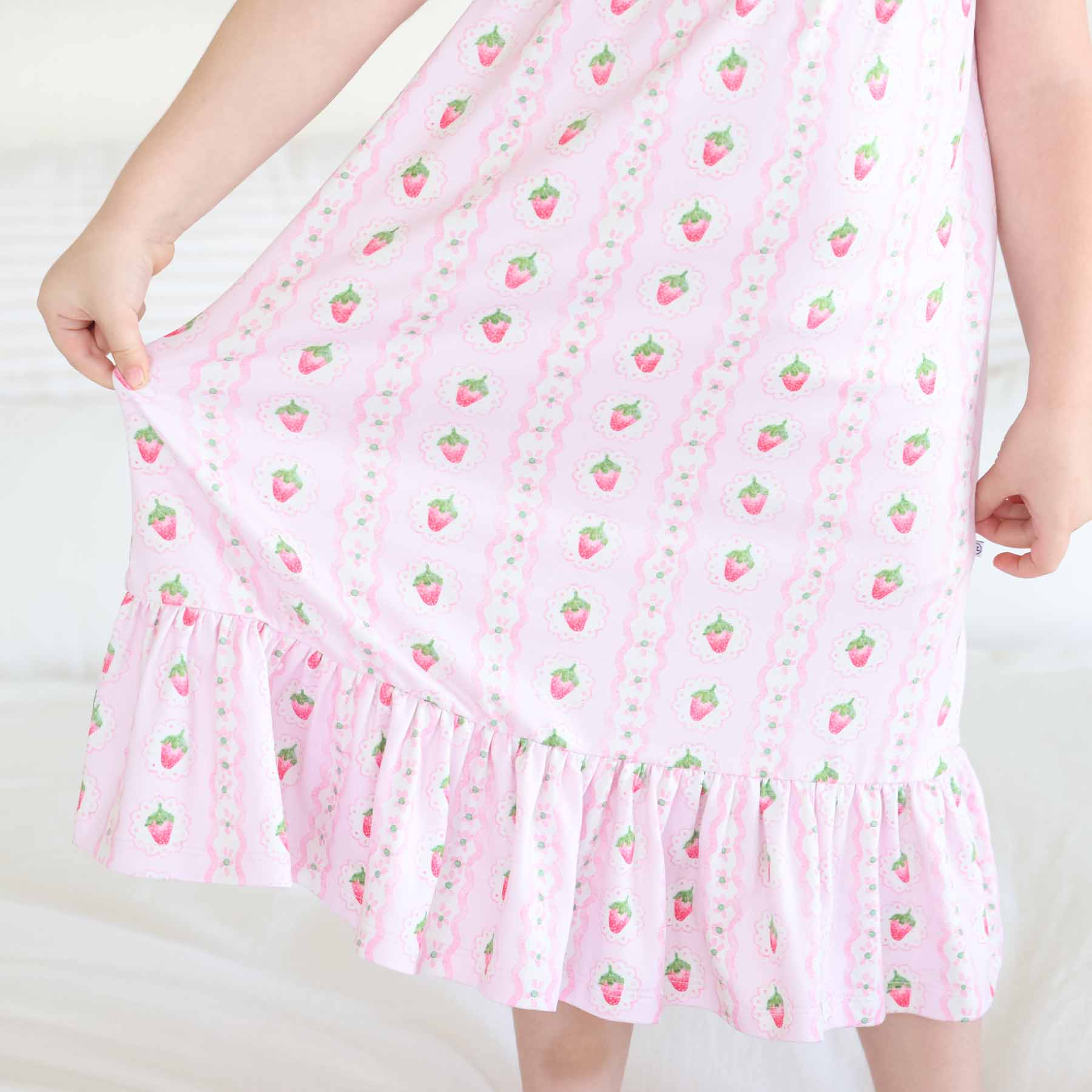 Full Length Ruffle Nightgown | Berry Sweet