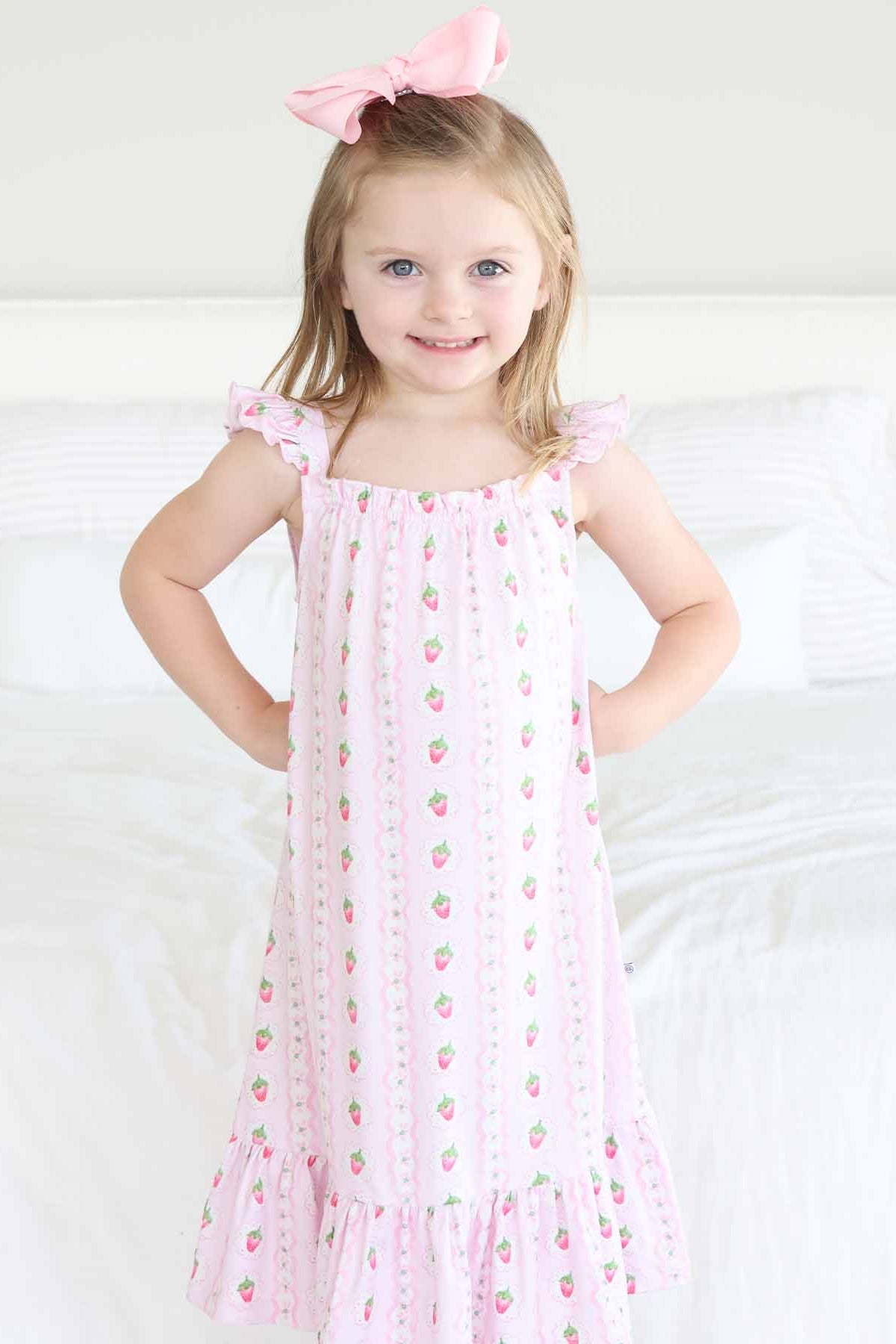 Full Length Ruffle Nightgown | Berry Sweet