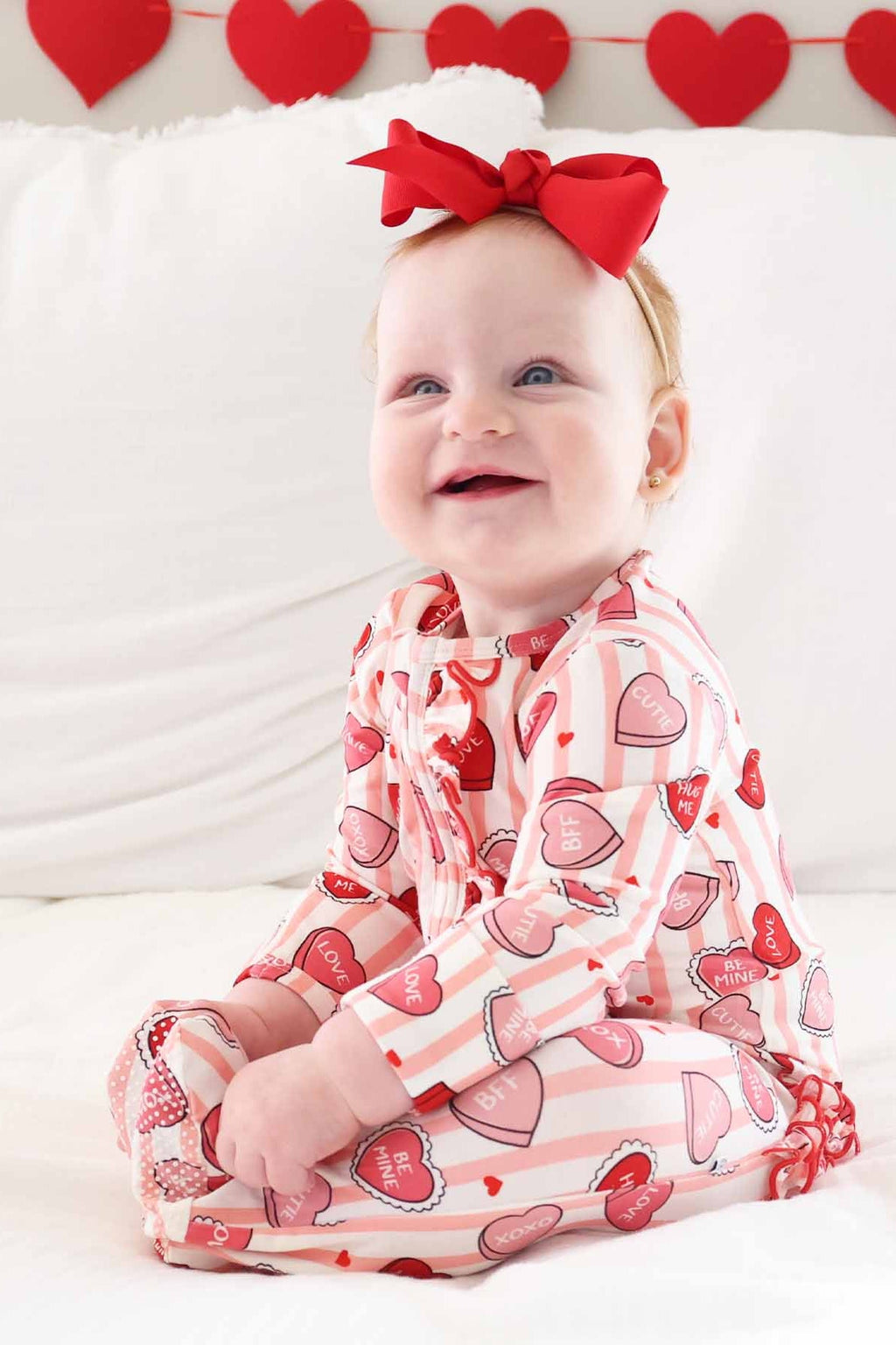 Ribbon Bow Headband | Red