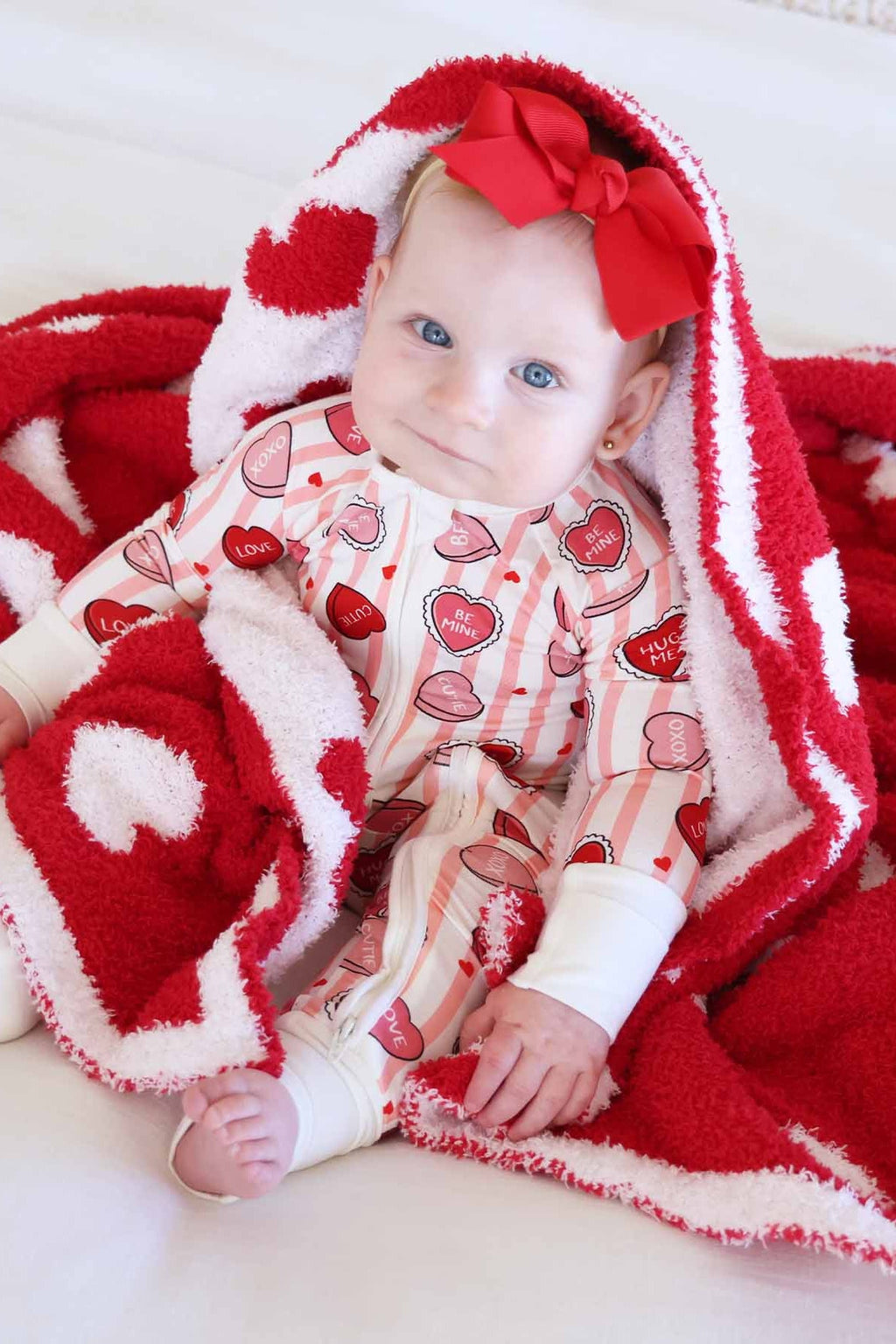 Ribbon Bow Headband | Red