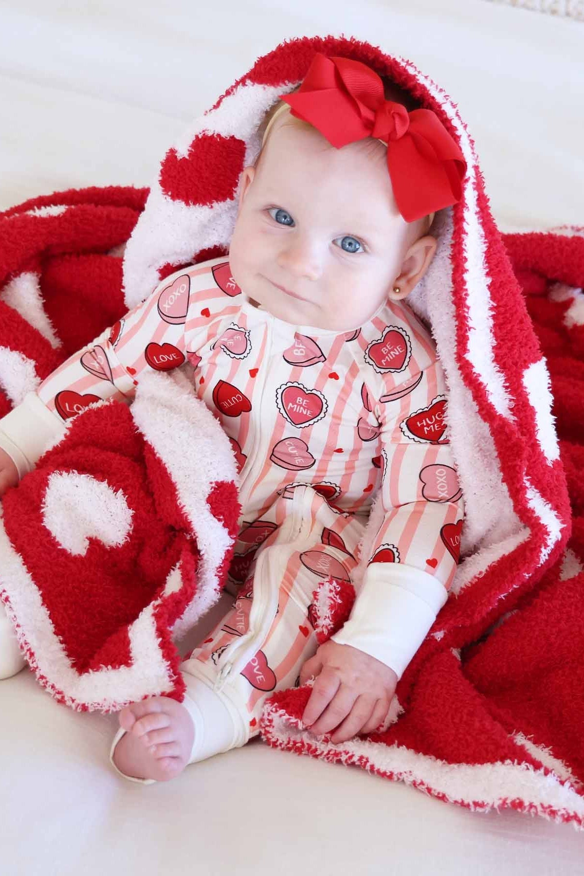 Ribbon Bow Headband | Red