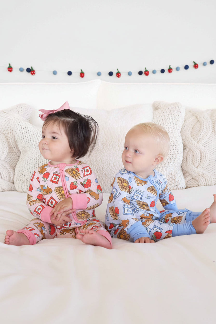 Sweet Stacks Convertible Zip Romper | Pink