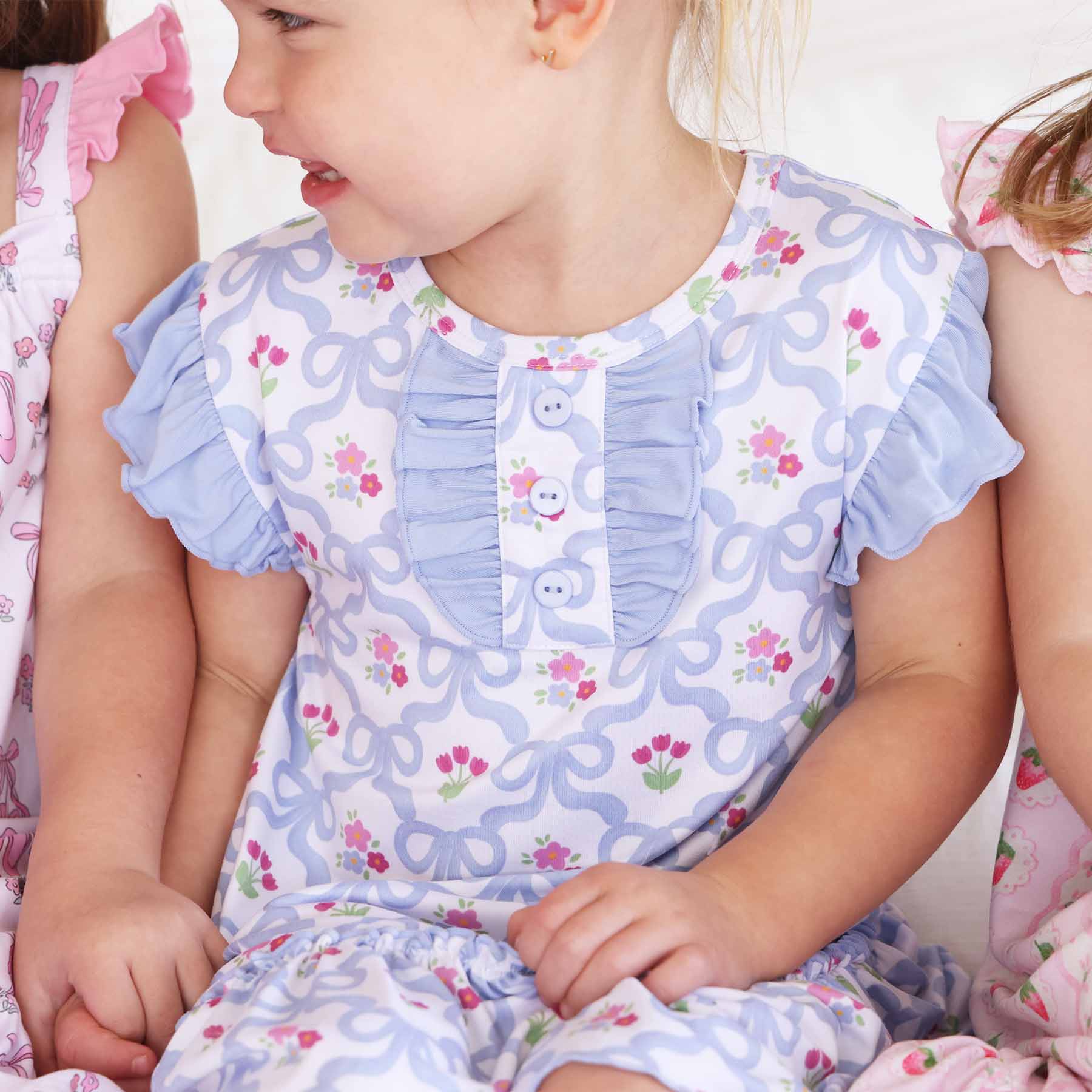 Flutter Sleeve Nightgown | Tied In Tulips