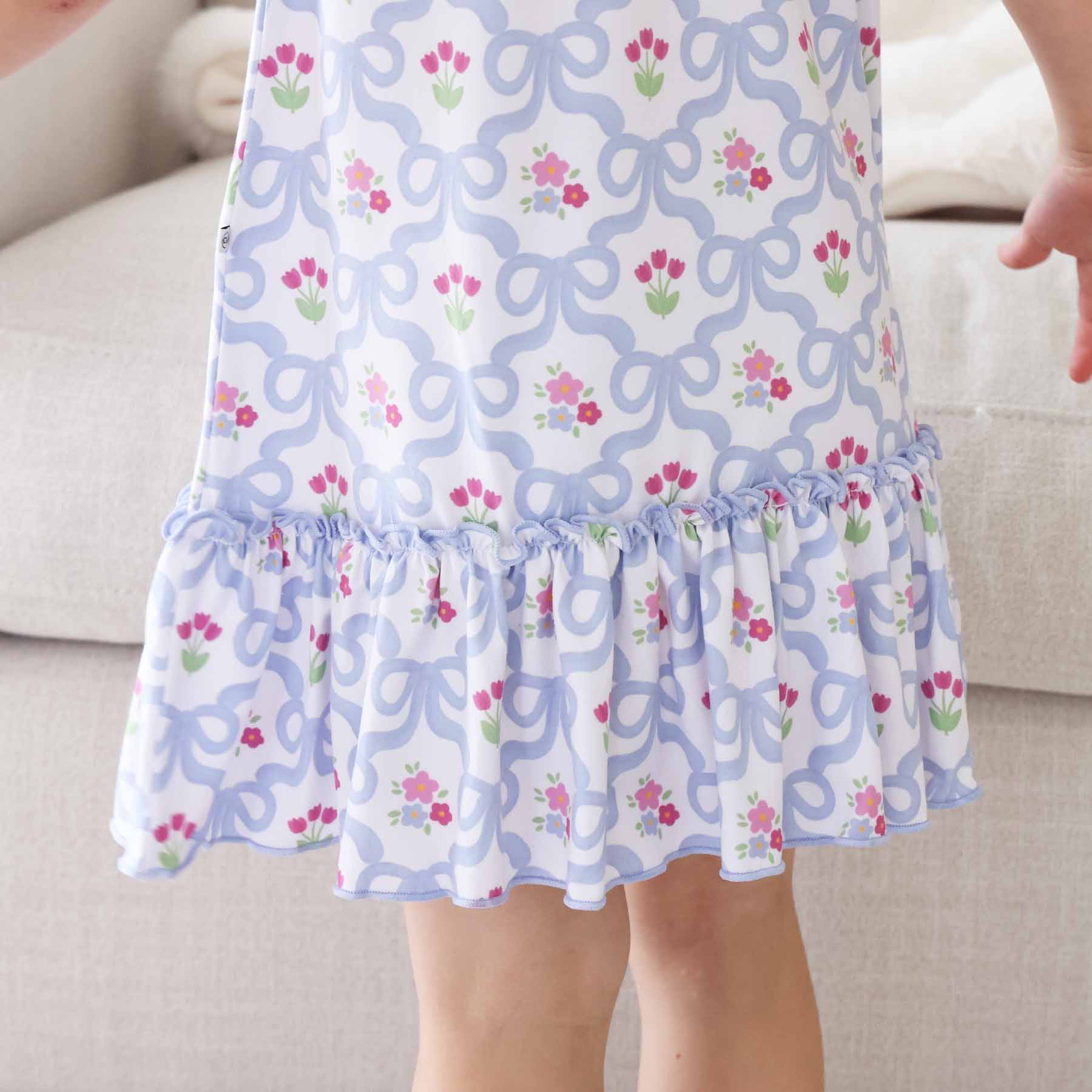 Flutter Sleeve Nightgown | Tied In Tulips