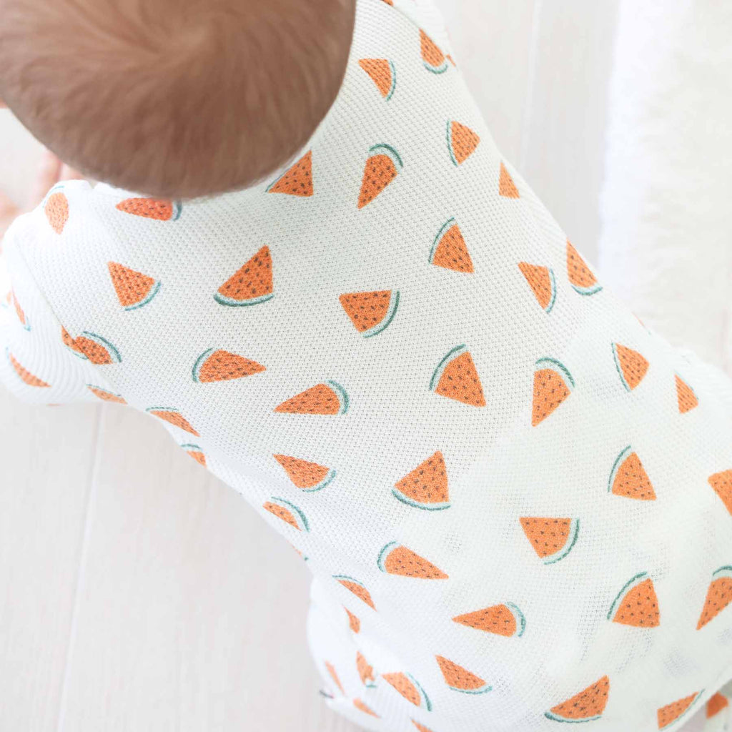 Slice, Slice Baby Bamboo Waffle Zipper Footie