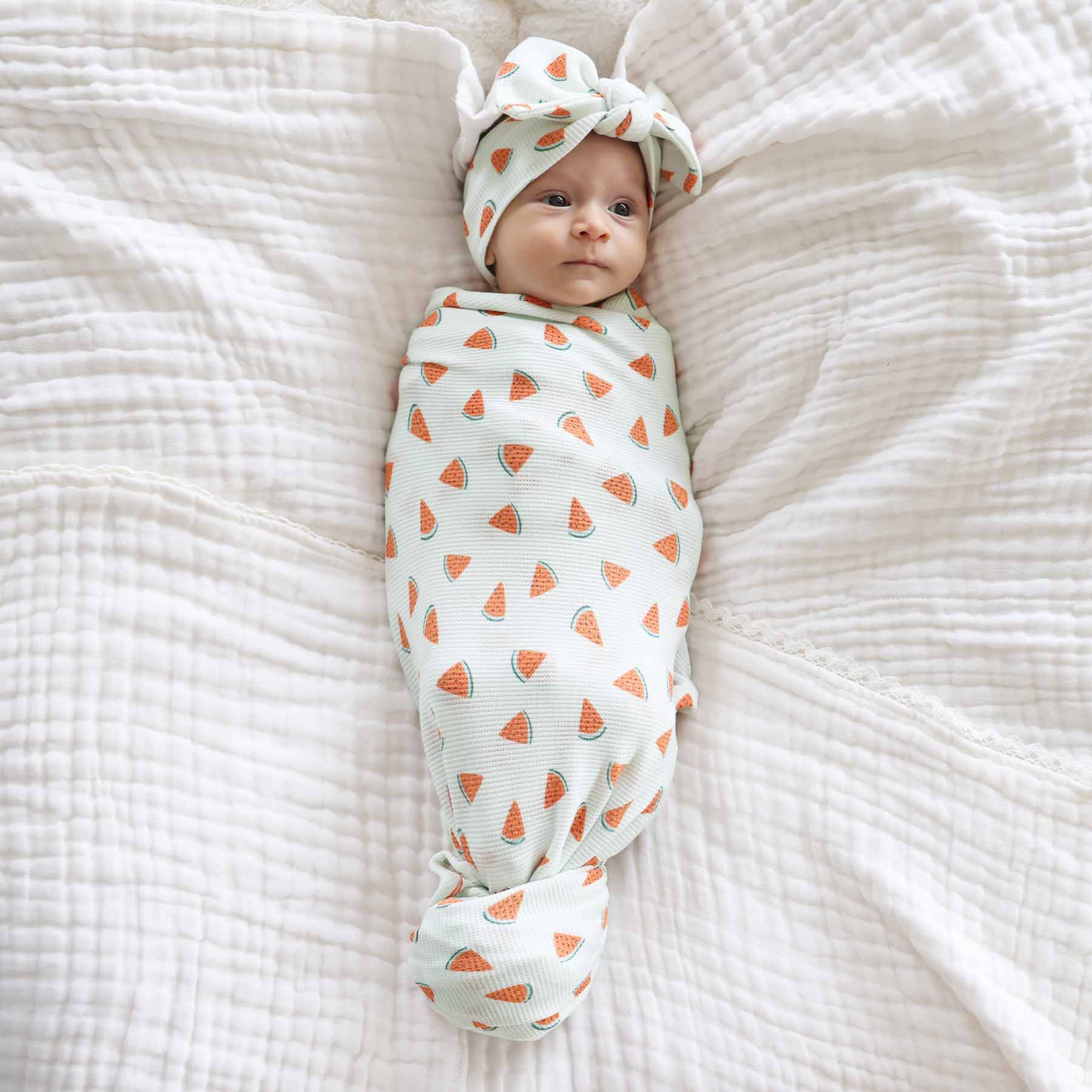 Slice, Slice Baby Bamboo Waffle Knit Large Bow Headwrap