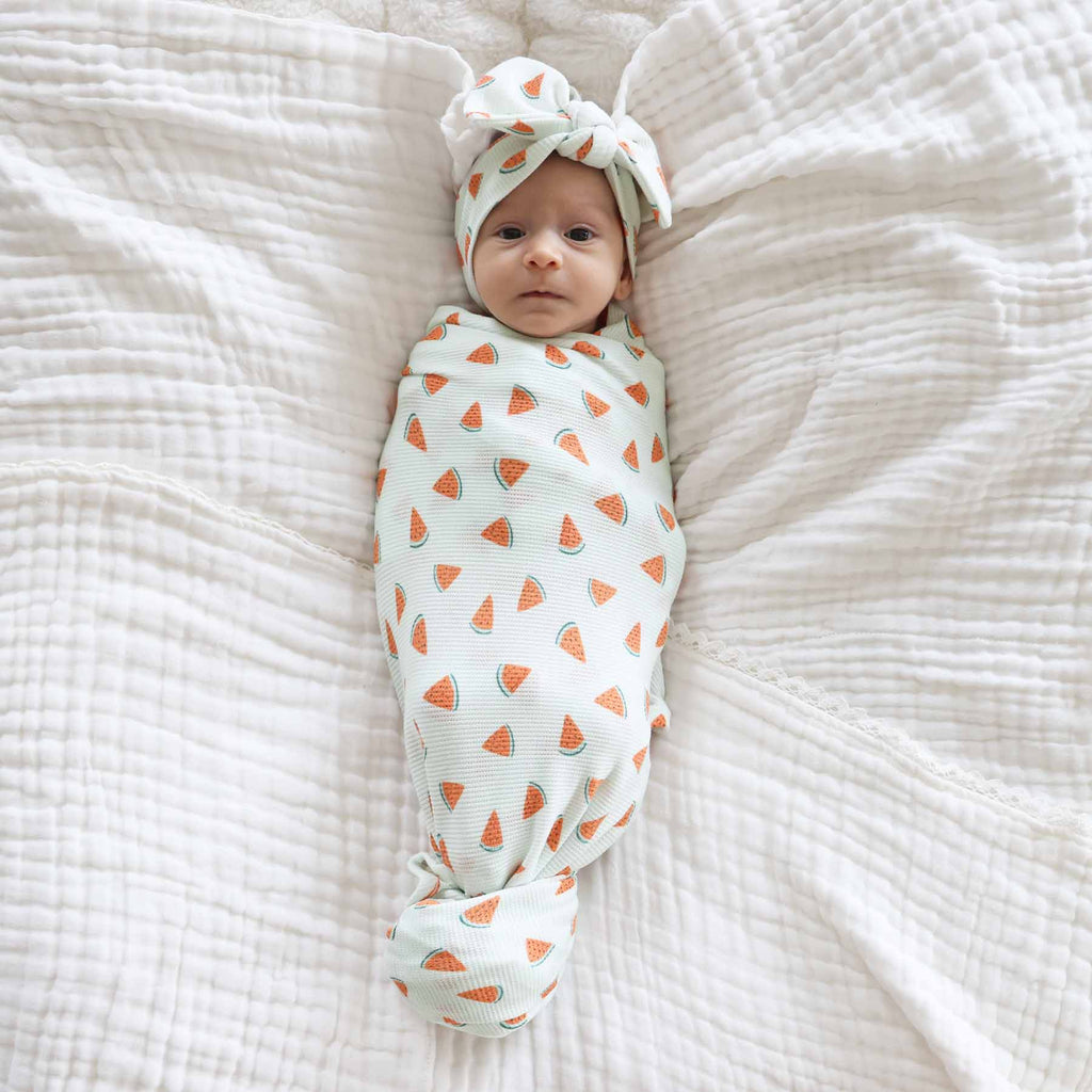 Slice, Slice Baby Bamboo Waffle Knit Large Bow Headwrap
